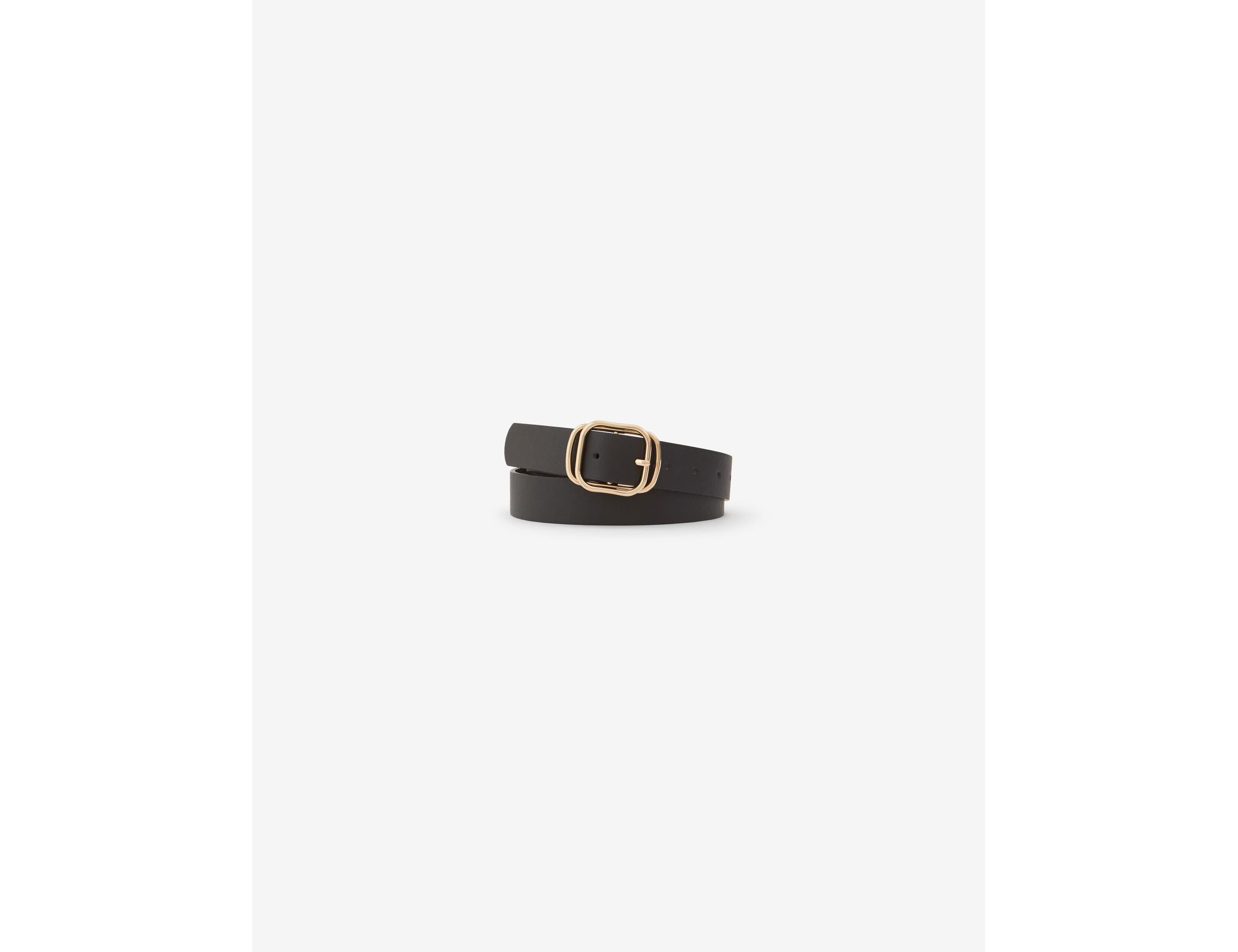 Ceinture double boucle dorée