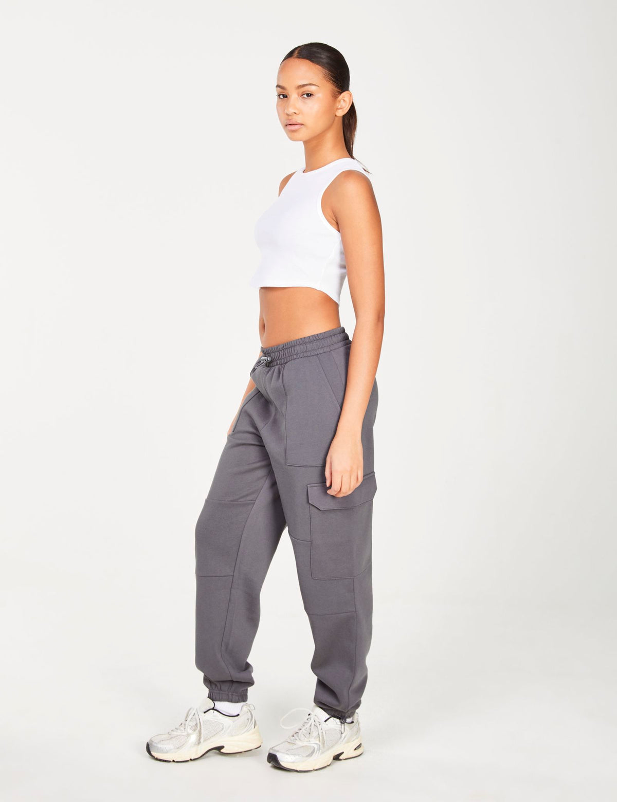 Jogging cargo gris foncé