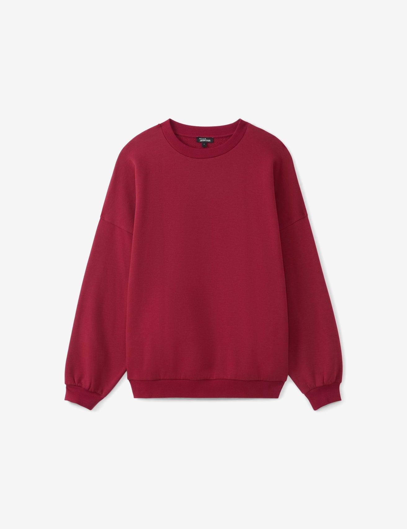 Sweat oversize rouge foncé - Image 4