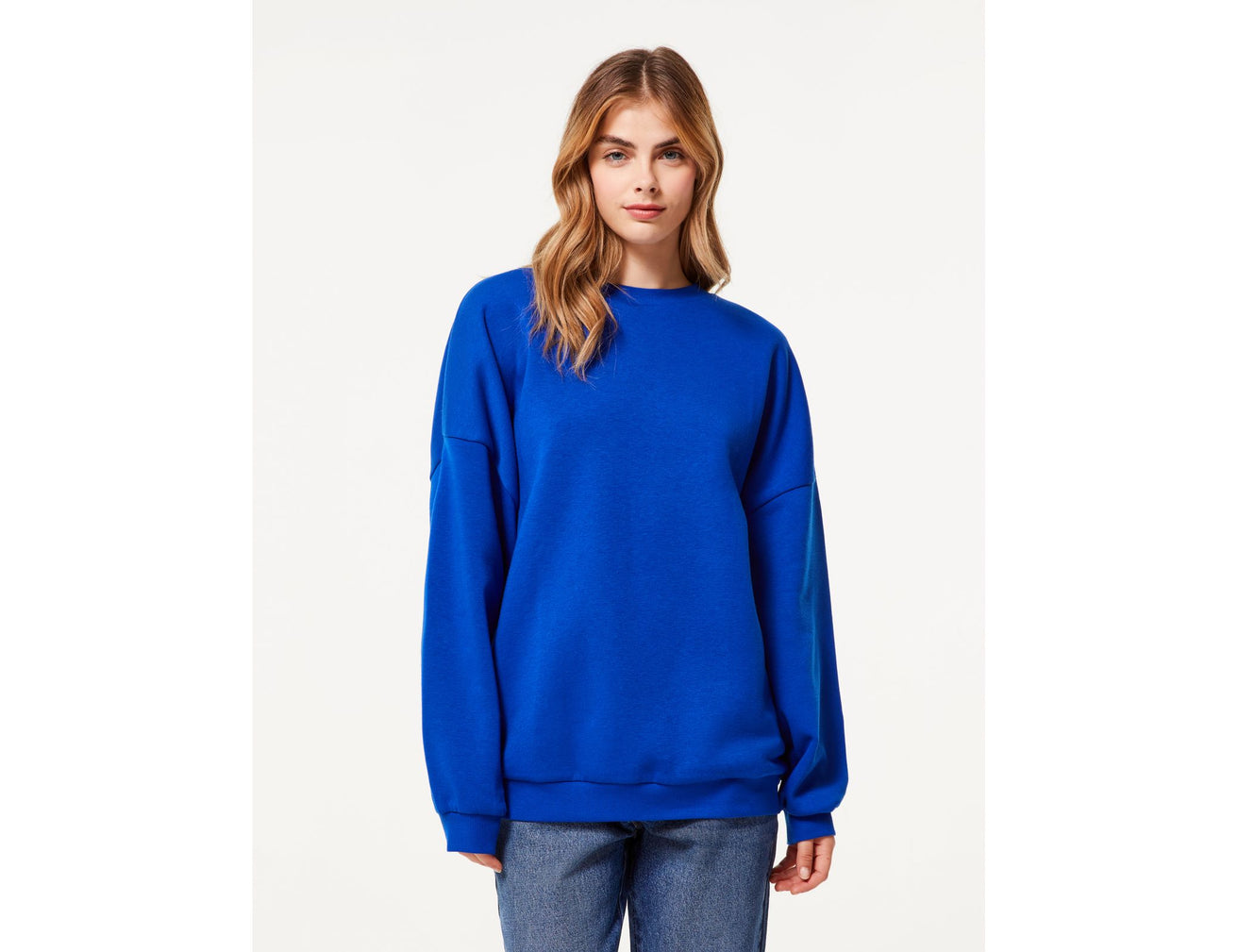 Sweat oversize bleu indigo - Image 1