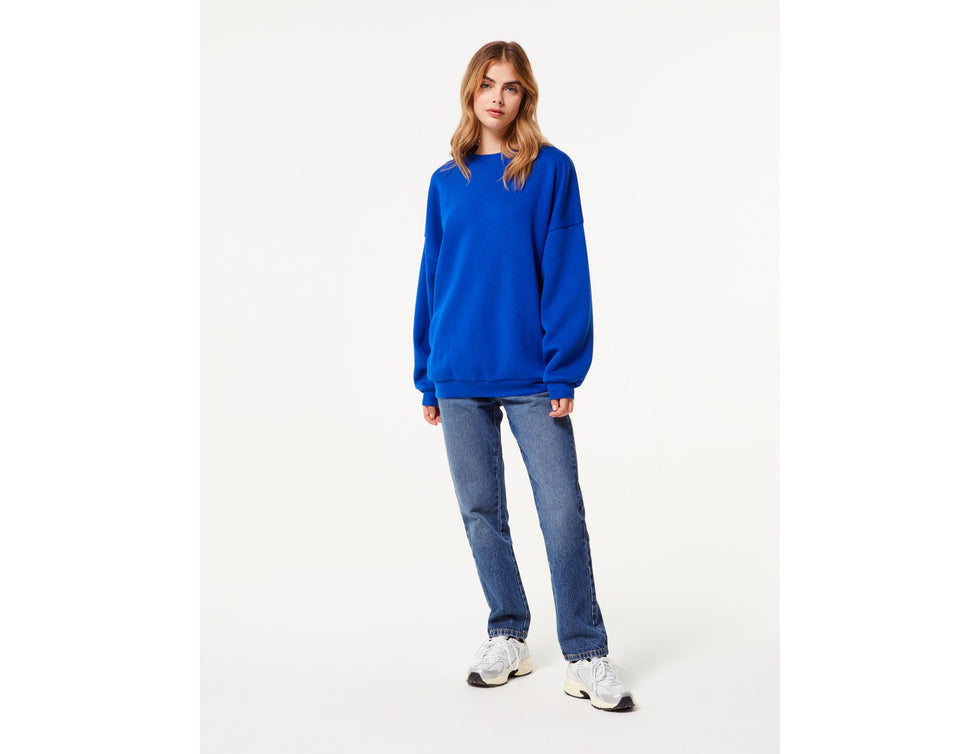 Sweat oversize bleu indigo