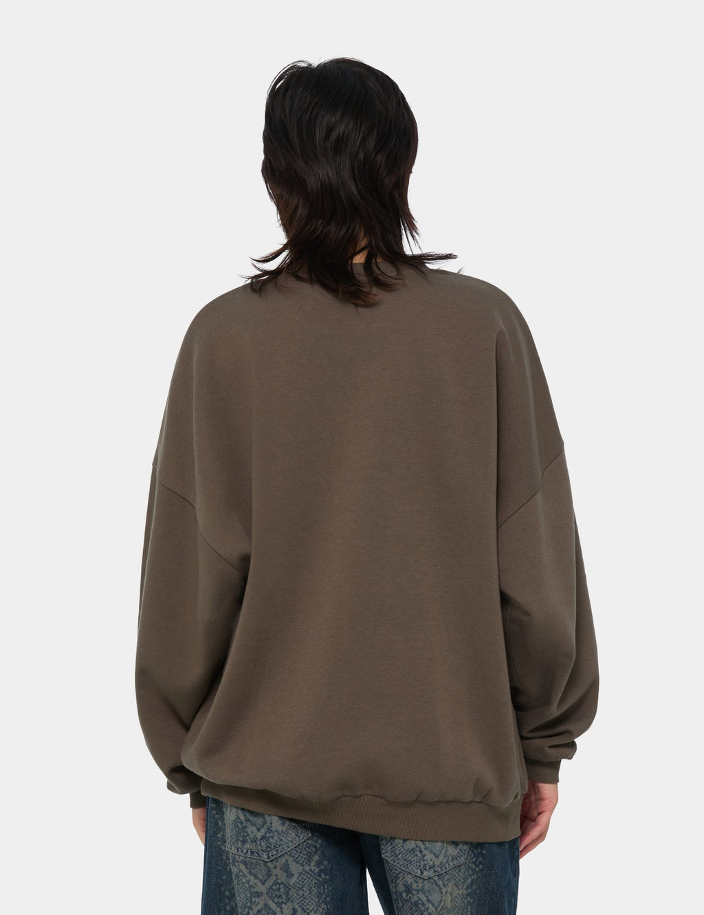 Sweat oversize marron clair