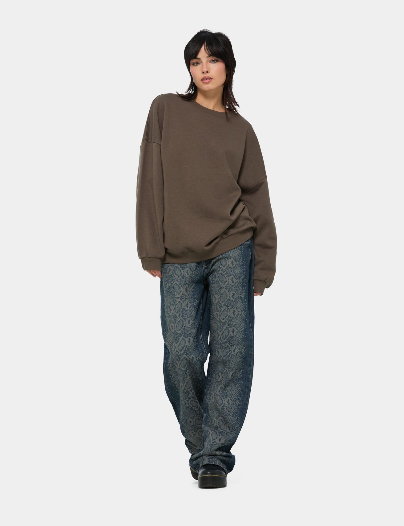 Sweat oversize marron clair - Image 3