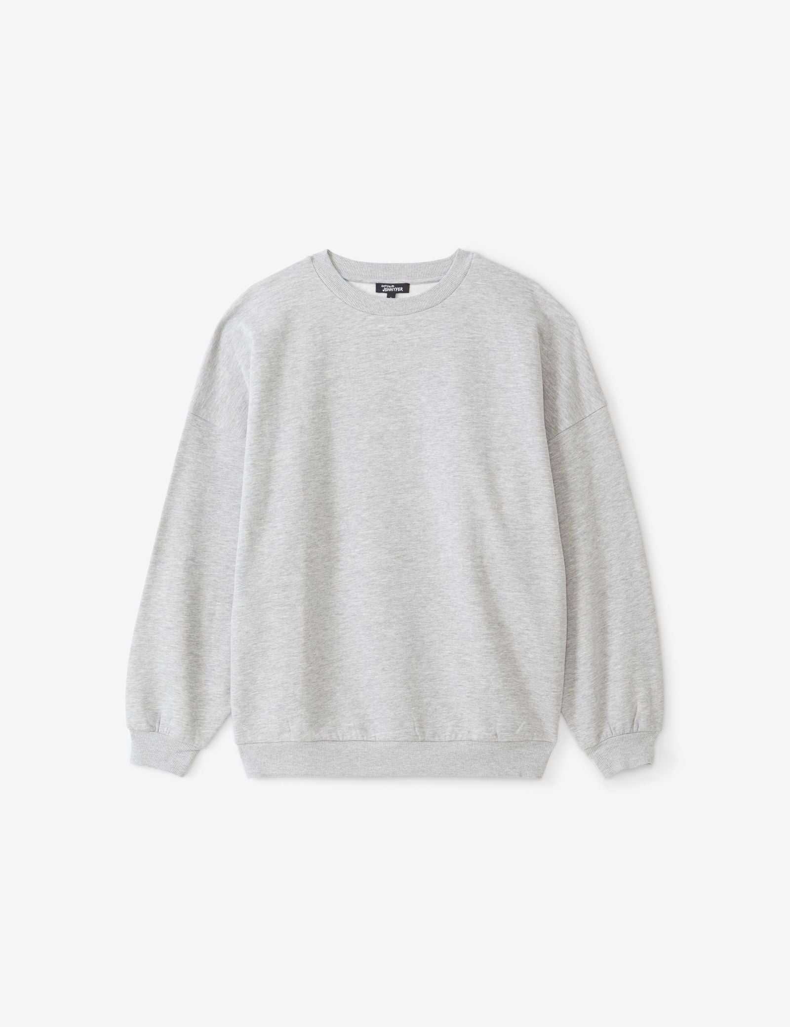 Sweat oversize gris chiné