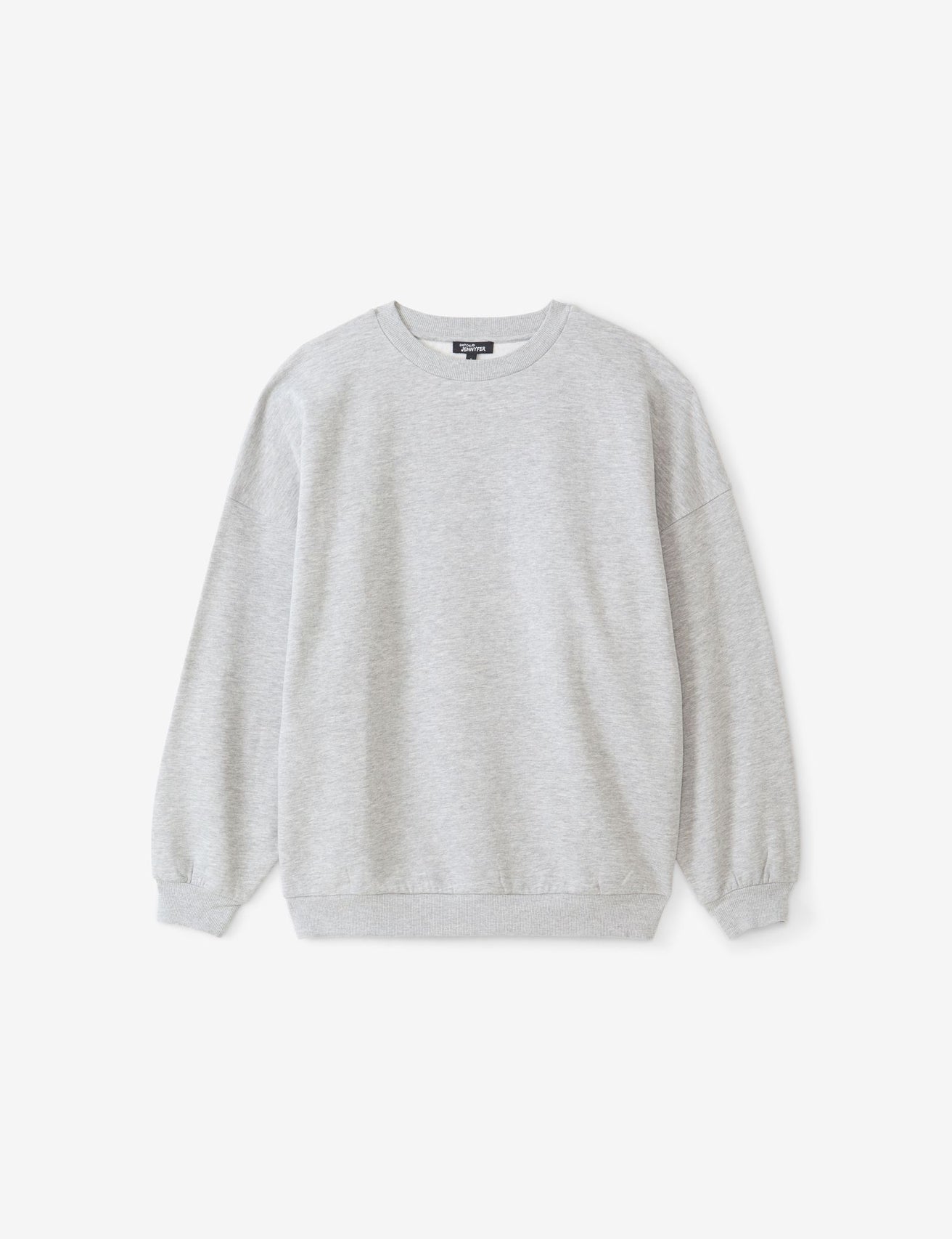 Sweat oversize gris chiné - Image 1