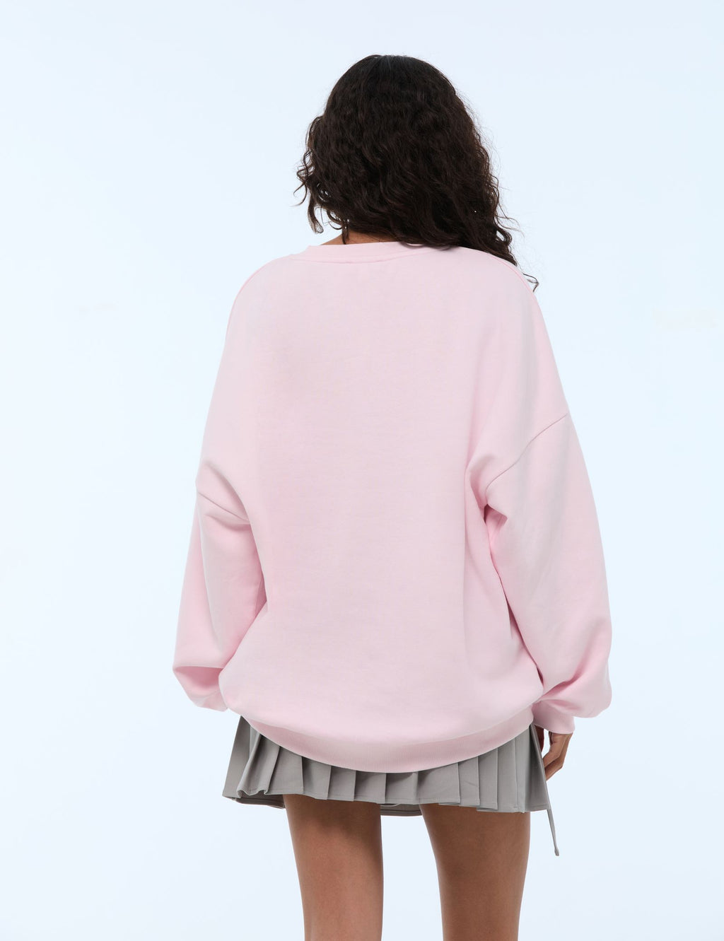 Sweat oversize rose clair