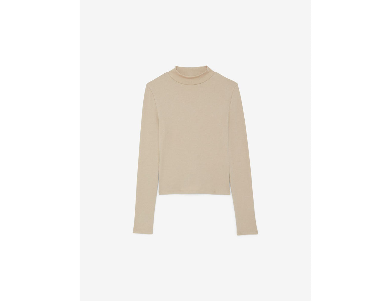 Pull col montant beige - Image 6