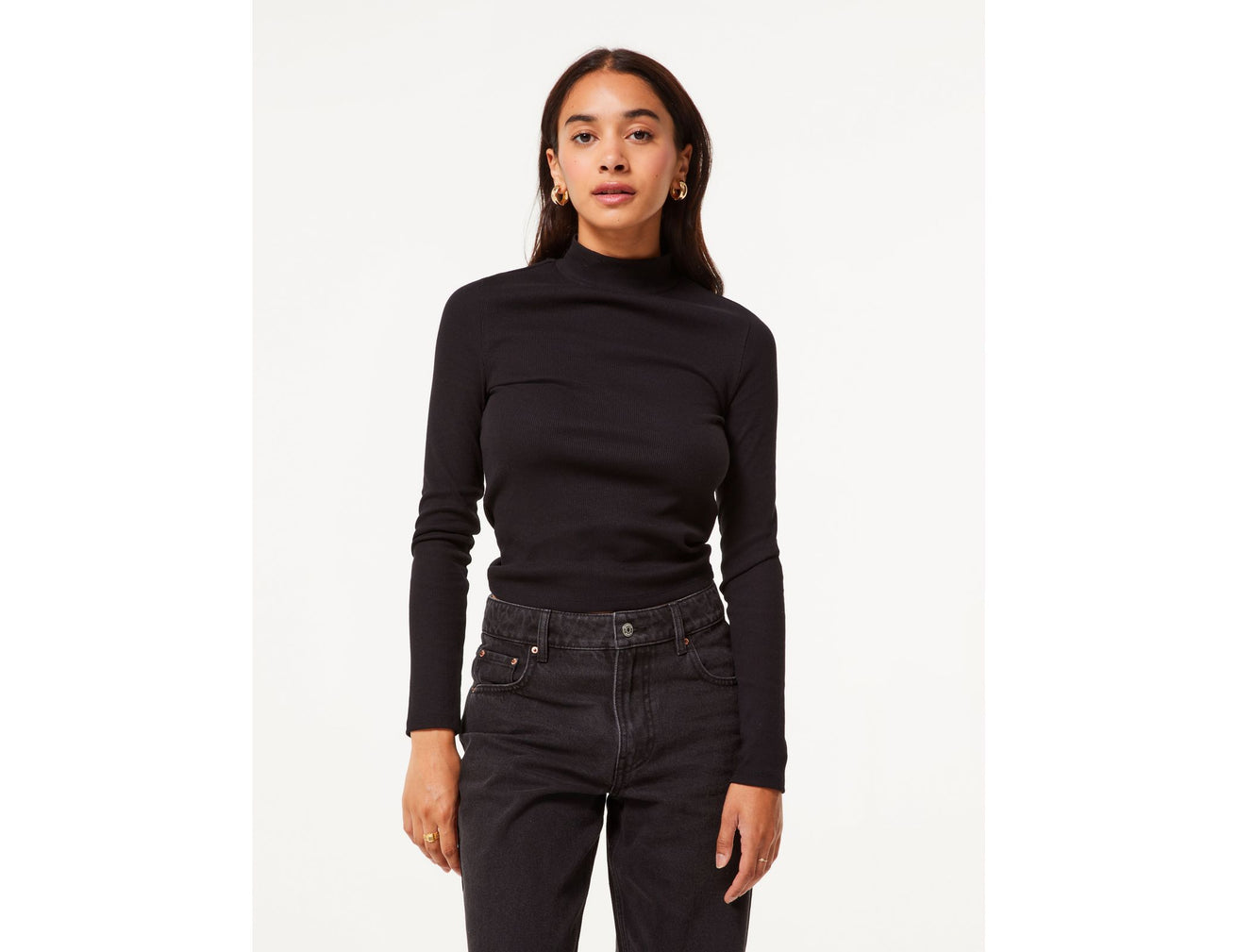 Pull col montant noir - Image 1