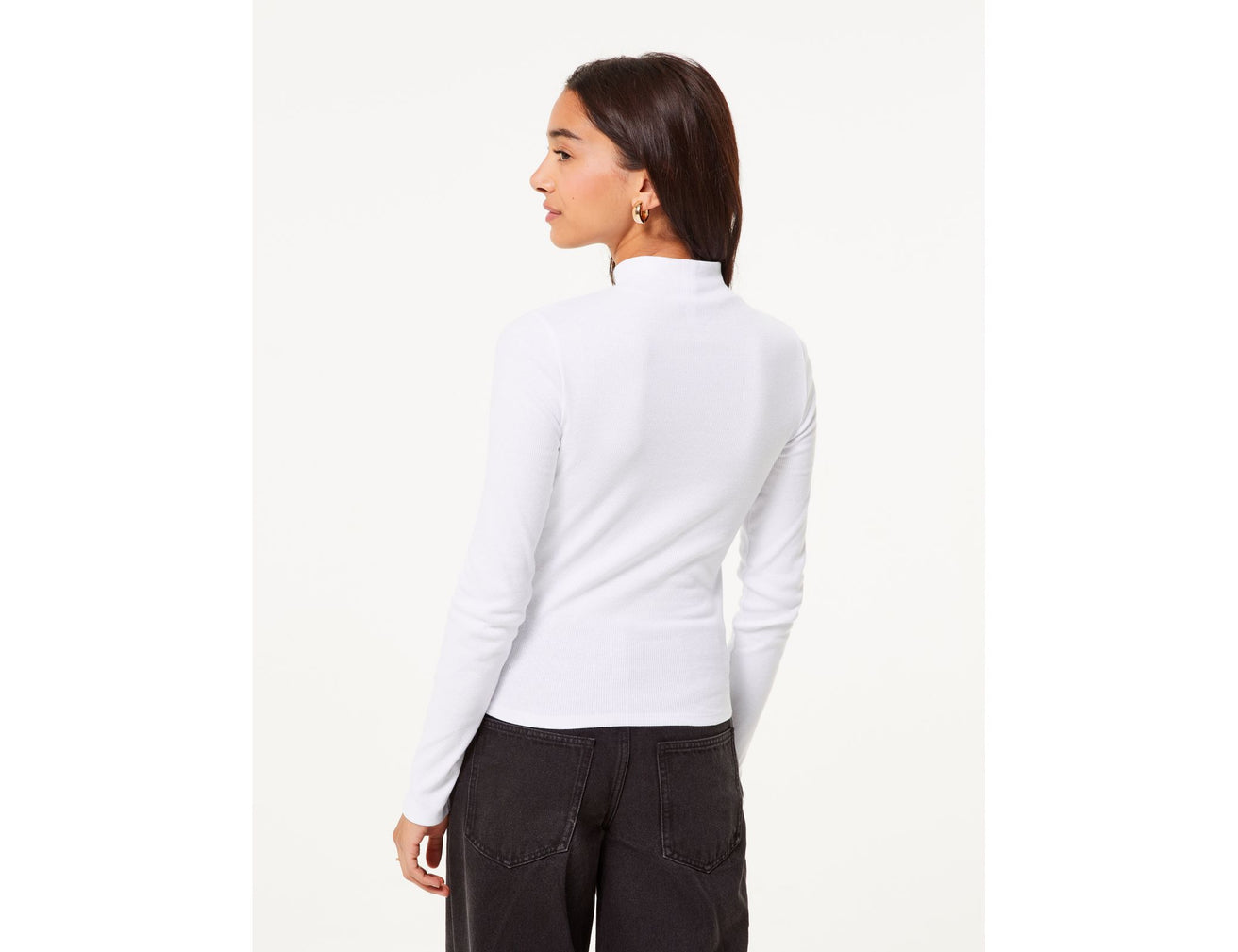 Pull col montant blanc - Image 2