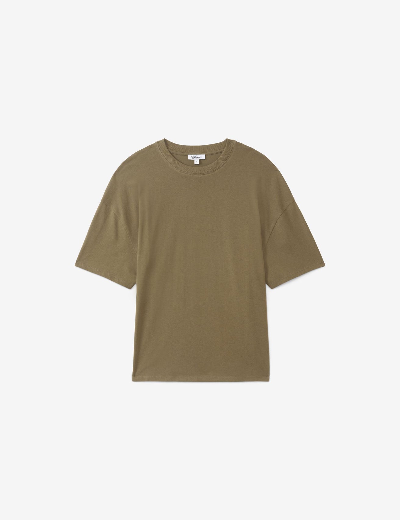 T-shirt oversize vert olive basic - Image 1