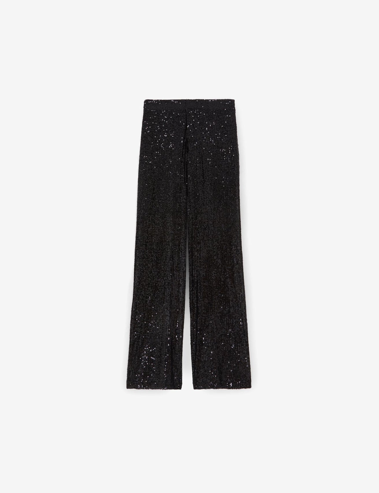 Pantalon slim évasé à sequins noir - Image 6