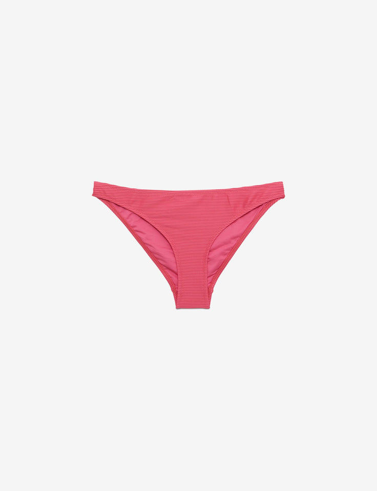 Bas de maillot de bain rose matière gaufrée