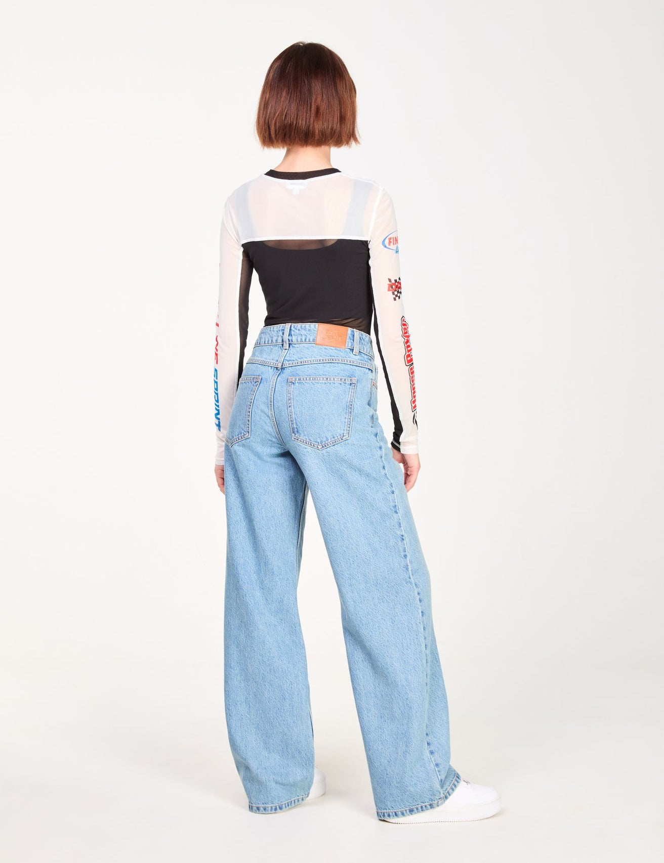 Jean wide leg bleu ciel - Image 2