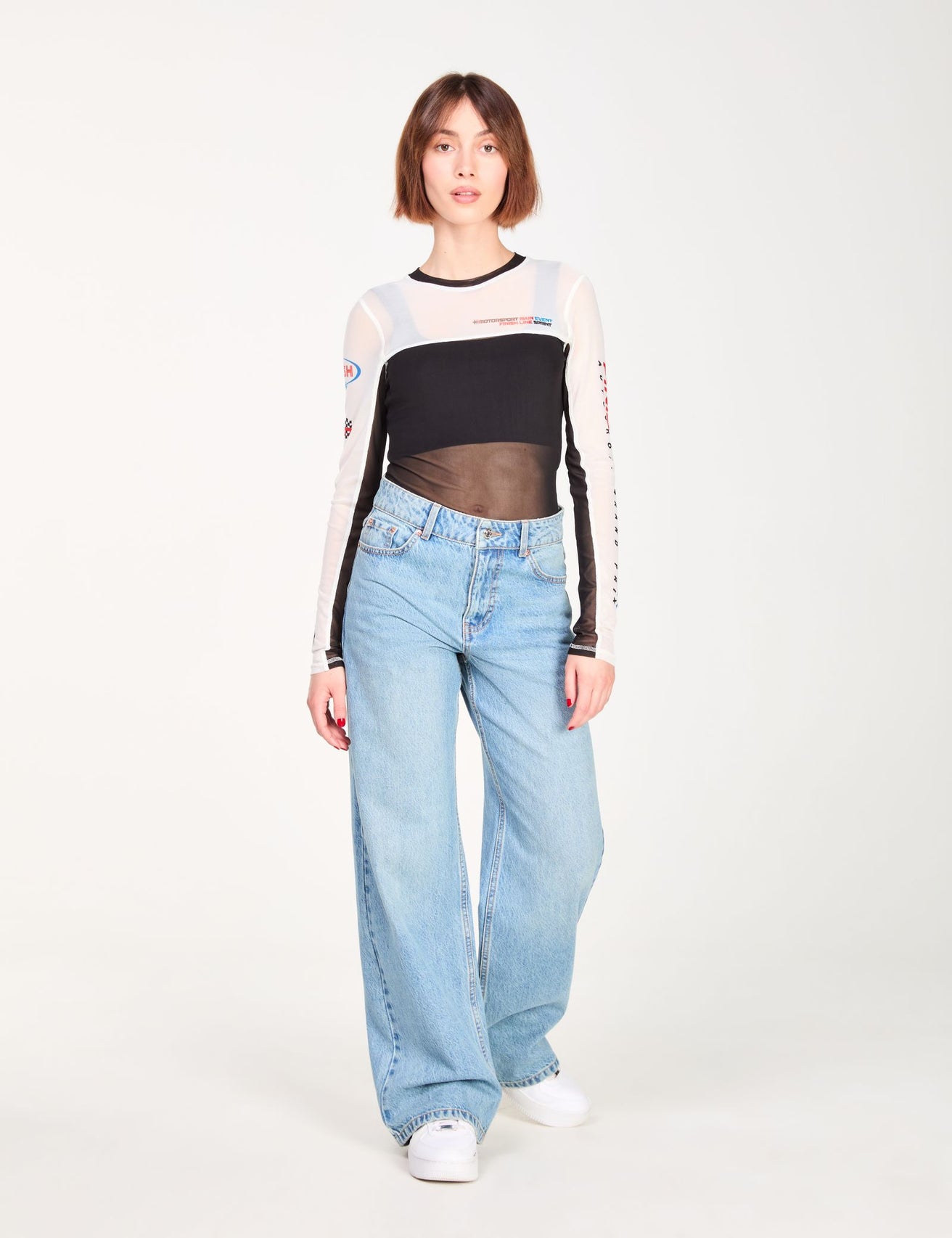 Jean wide leg bleu ciel - Image 4