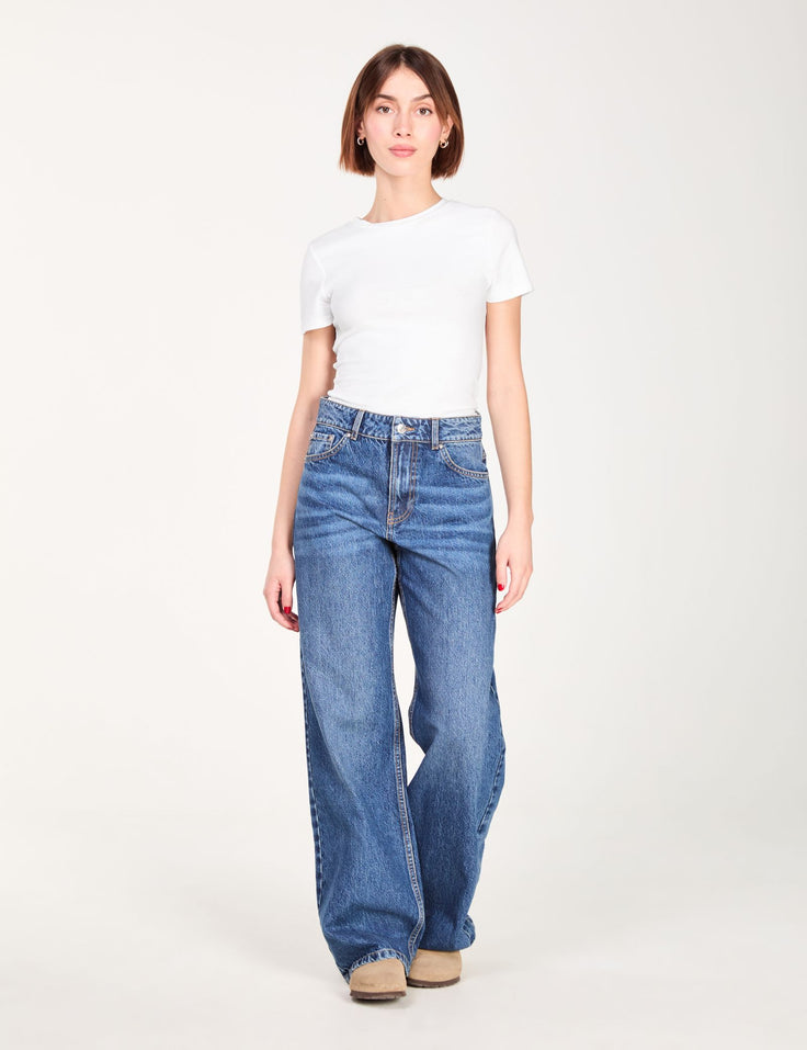 Jean wide leg bleu