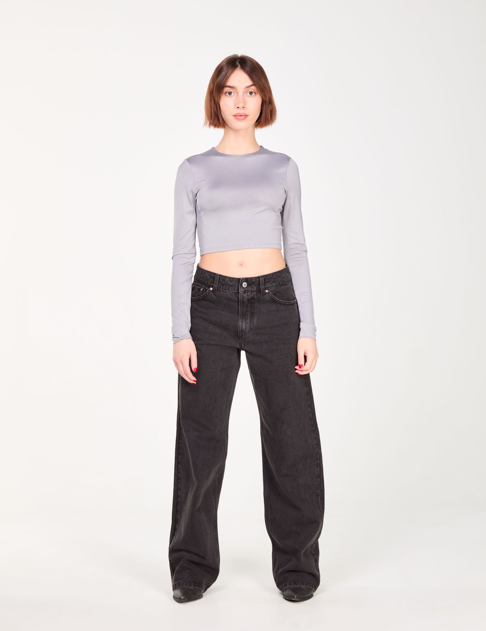 Jean wide leg noir Jennyfer