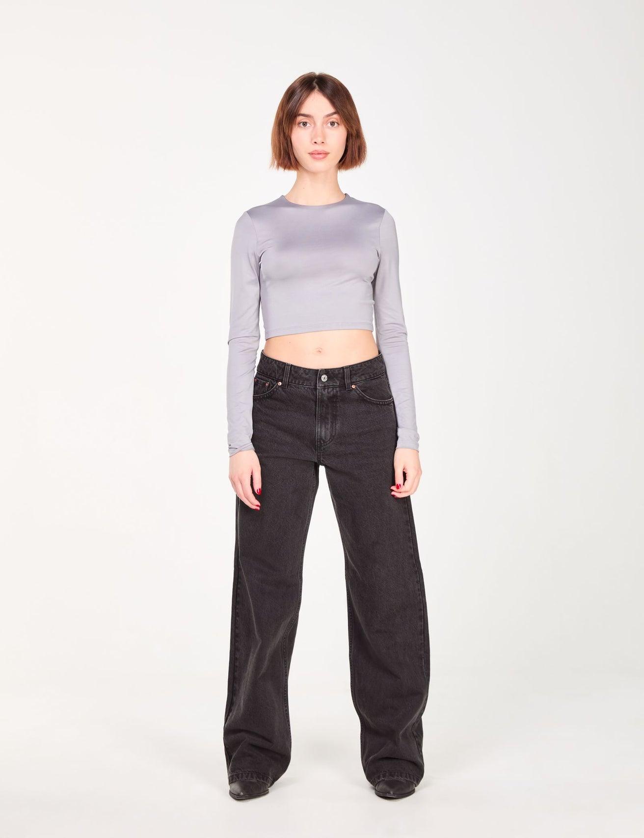 Jean wide leg noir - Image 1