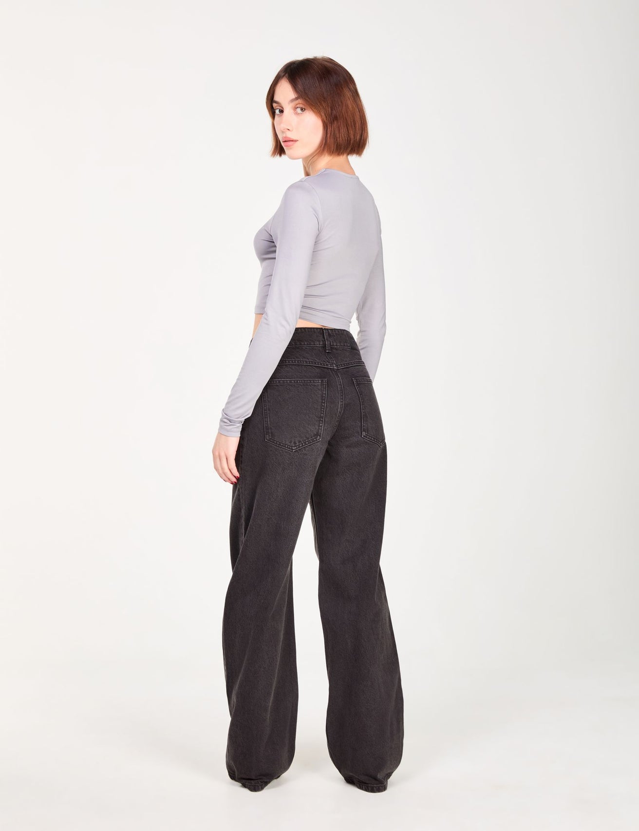 Jean wide leg noir - Image 2