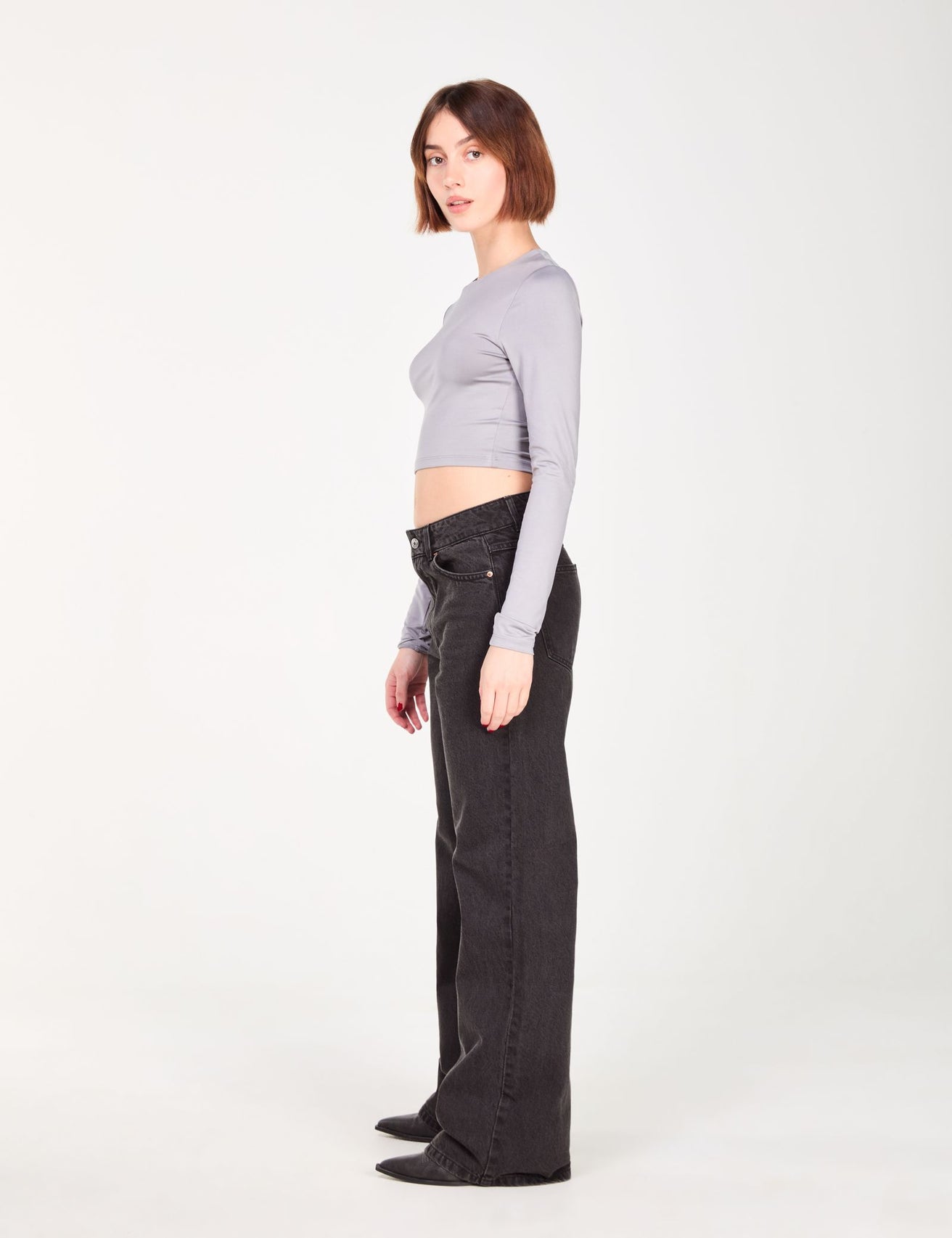 Jean wide leg noir - Image 3