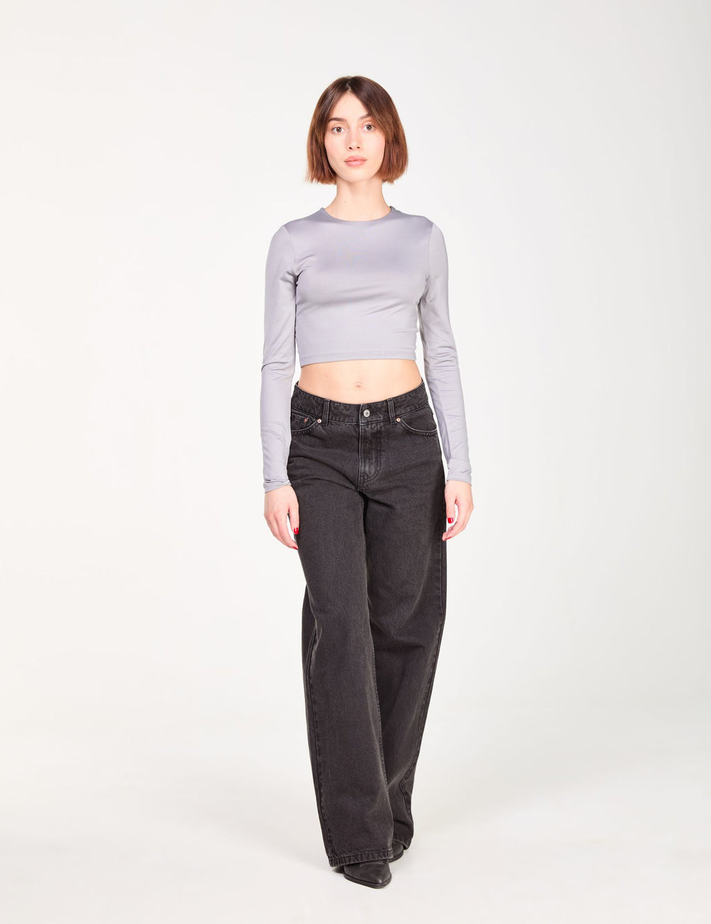 Jean wide leg noir