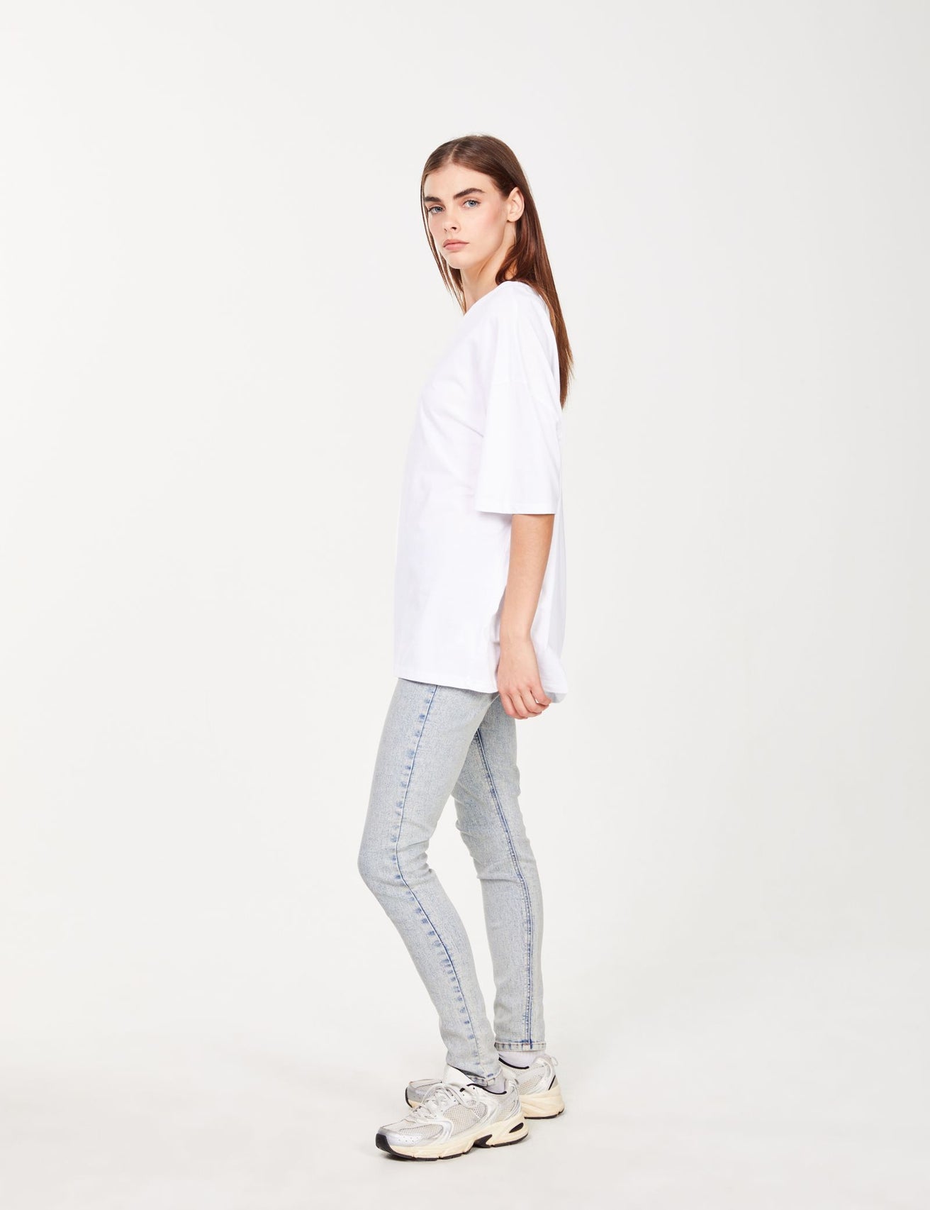 Jegging taille haute bleu - Image 3