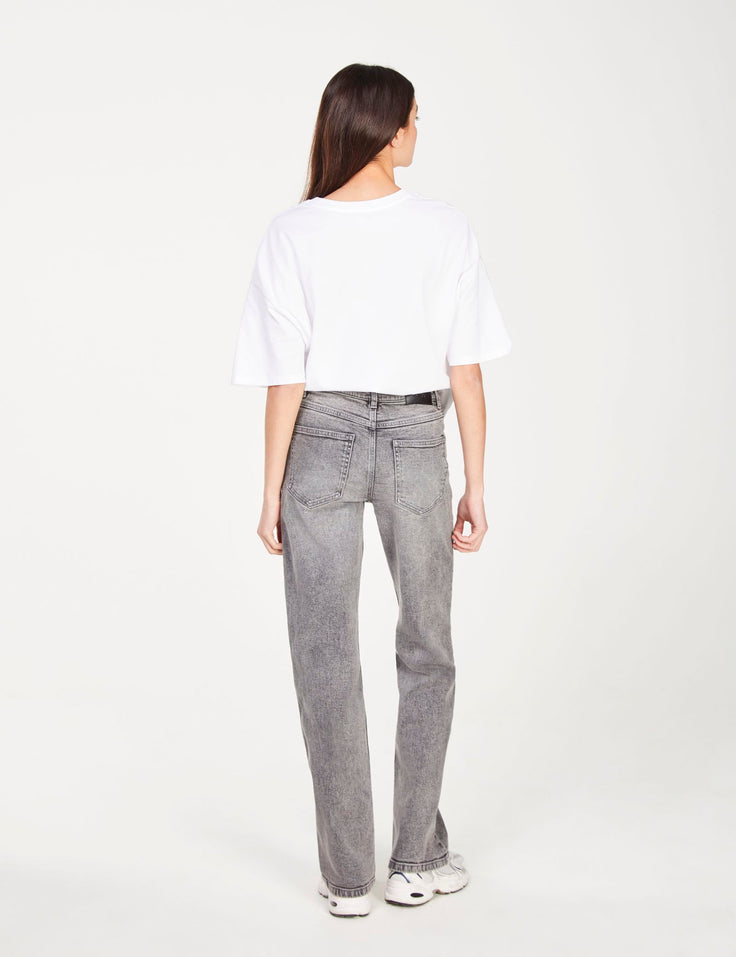 Jean straight gris