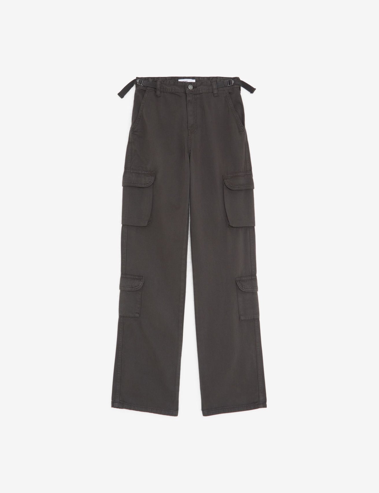 Pantalon cargo à sangles gris foncé - Image 1