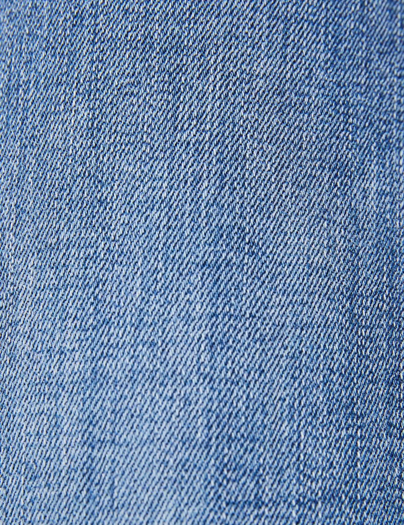 Jean slim taille haute bleu délavé - Image 5