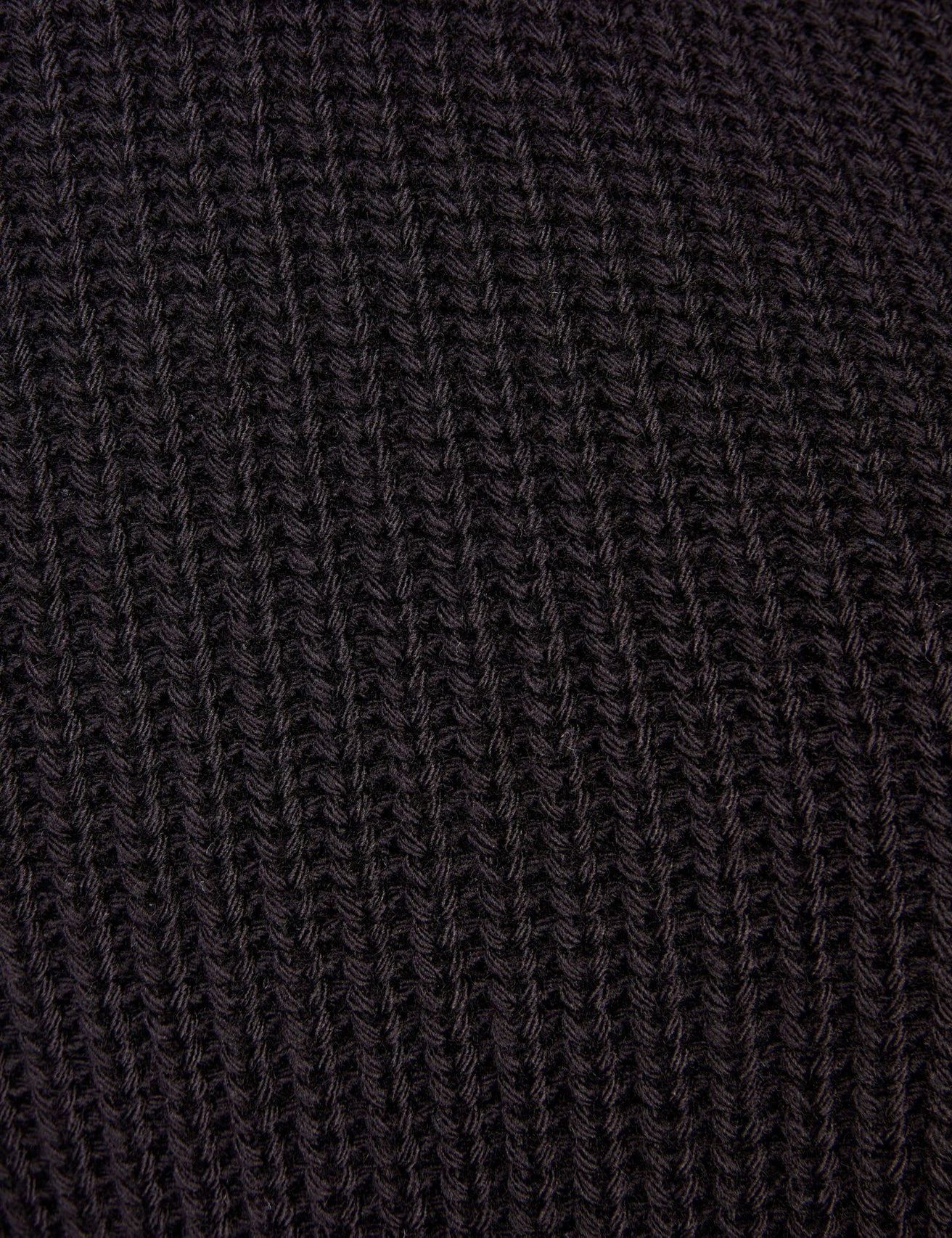 Sweat zippé en maille noir - Image 1