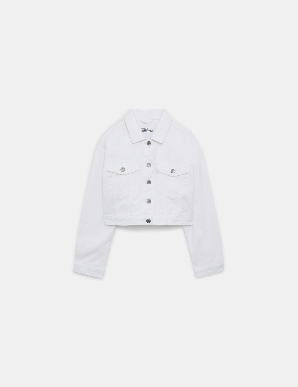 Veste en jean courte blanche