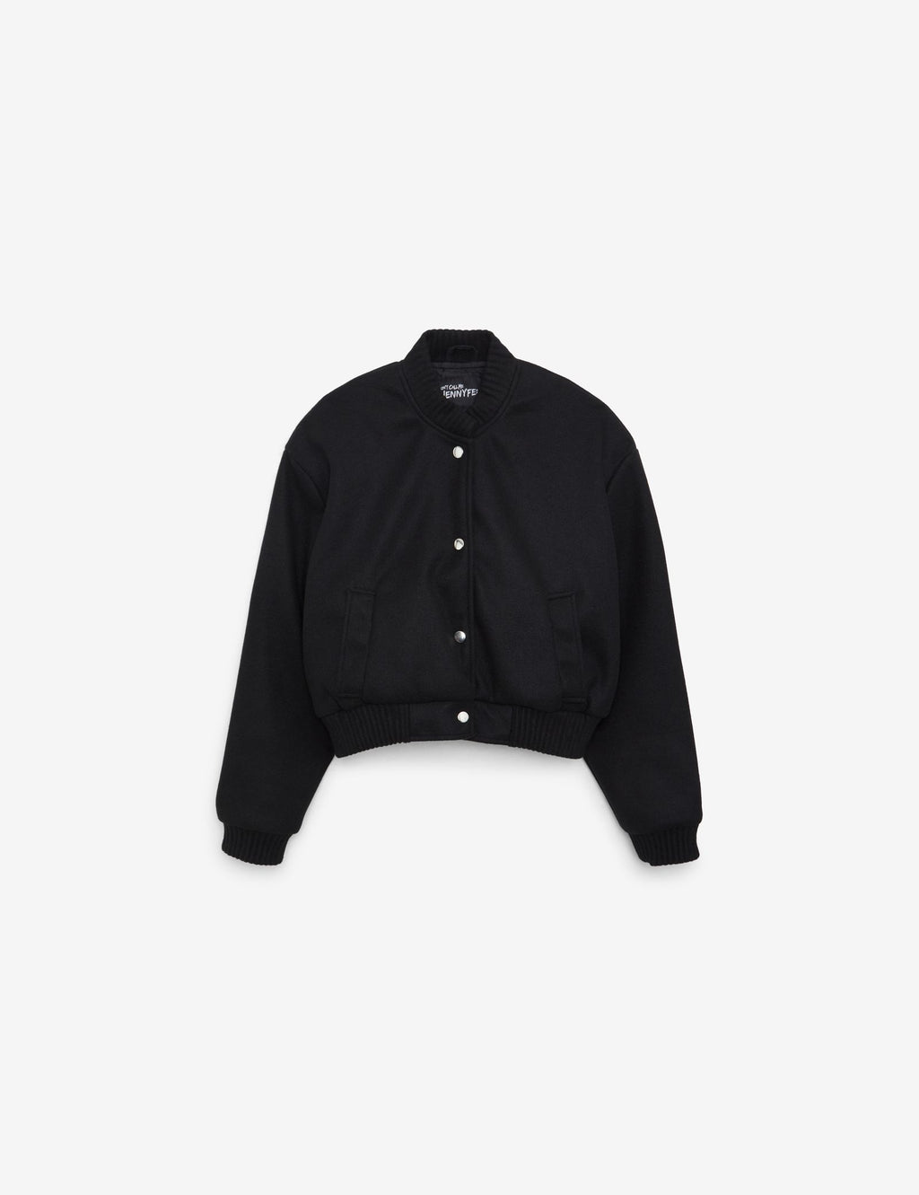 Veste teddy boutonnée noire