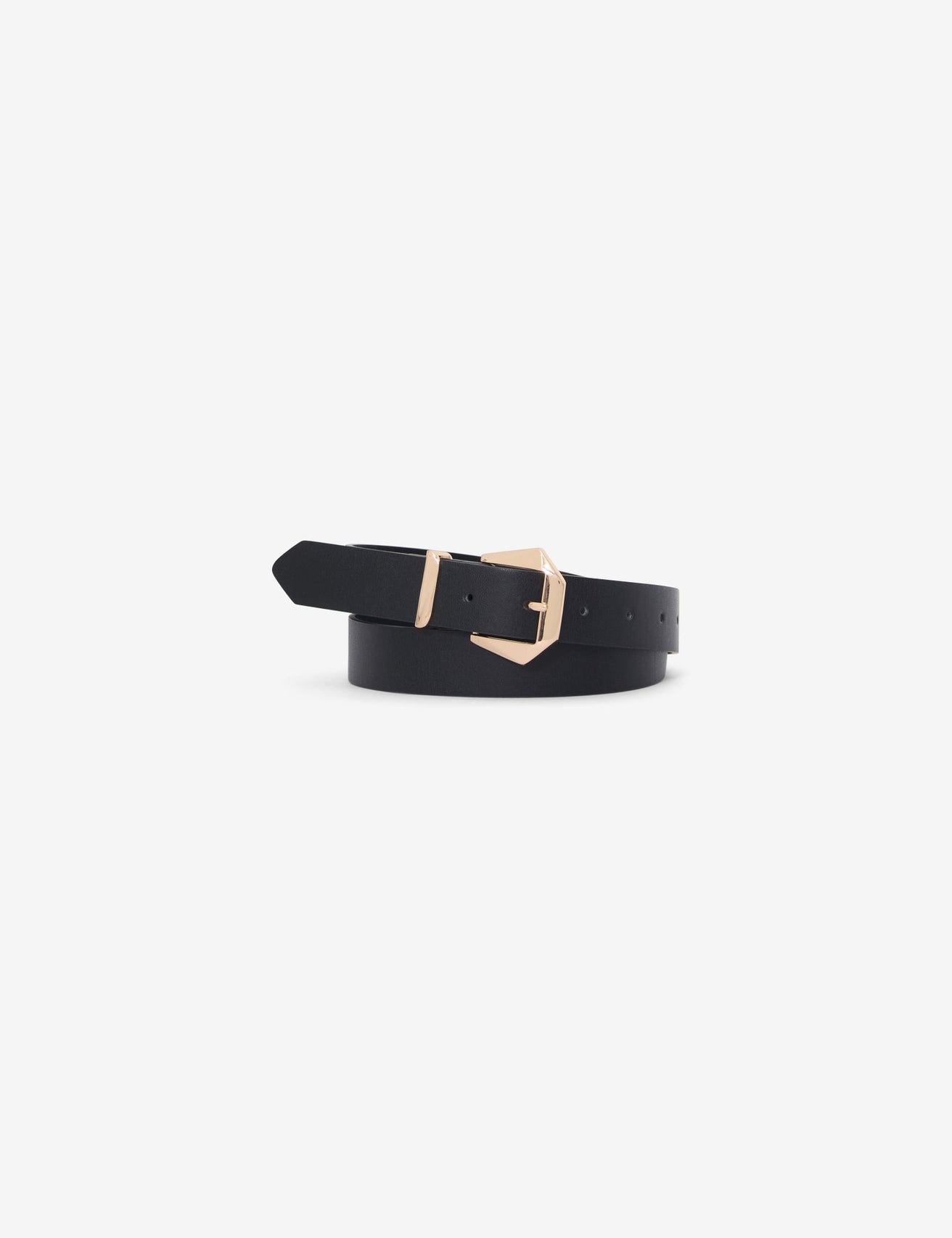 Ceinture noire à boucle dorée - Image 1