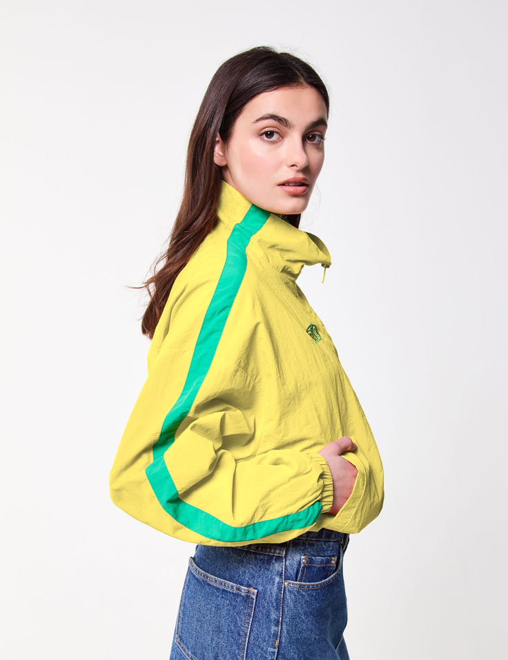 Blouson leger à col montant Brazil jaune