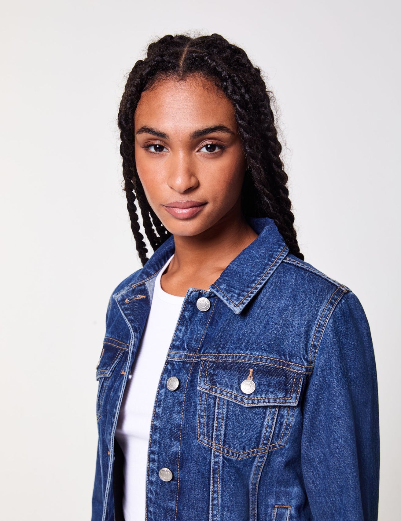 Veste en jean bleue foncé - Image 1