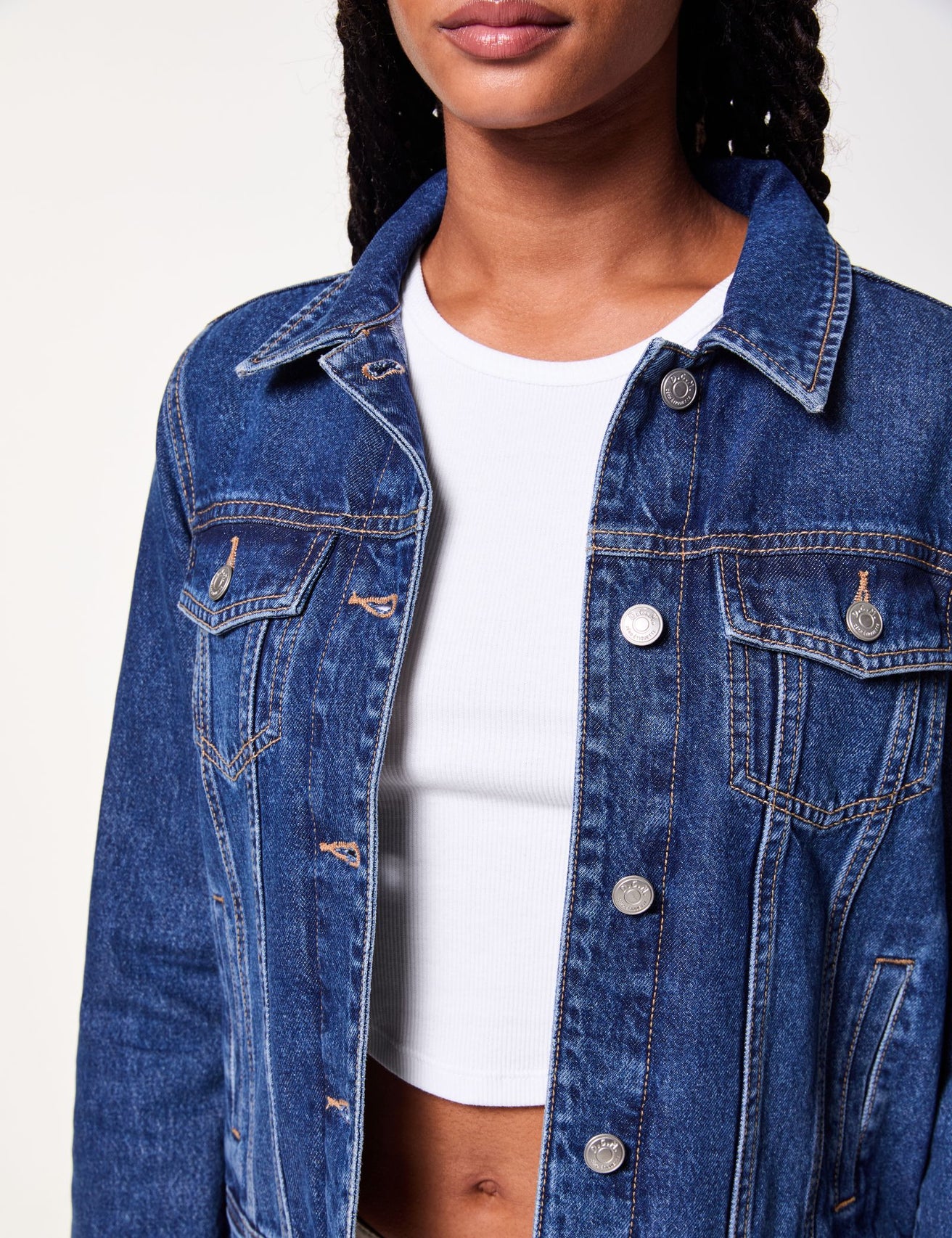 Veste en jean bleue foncé - Image 5