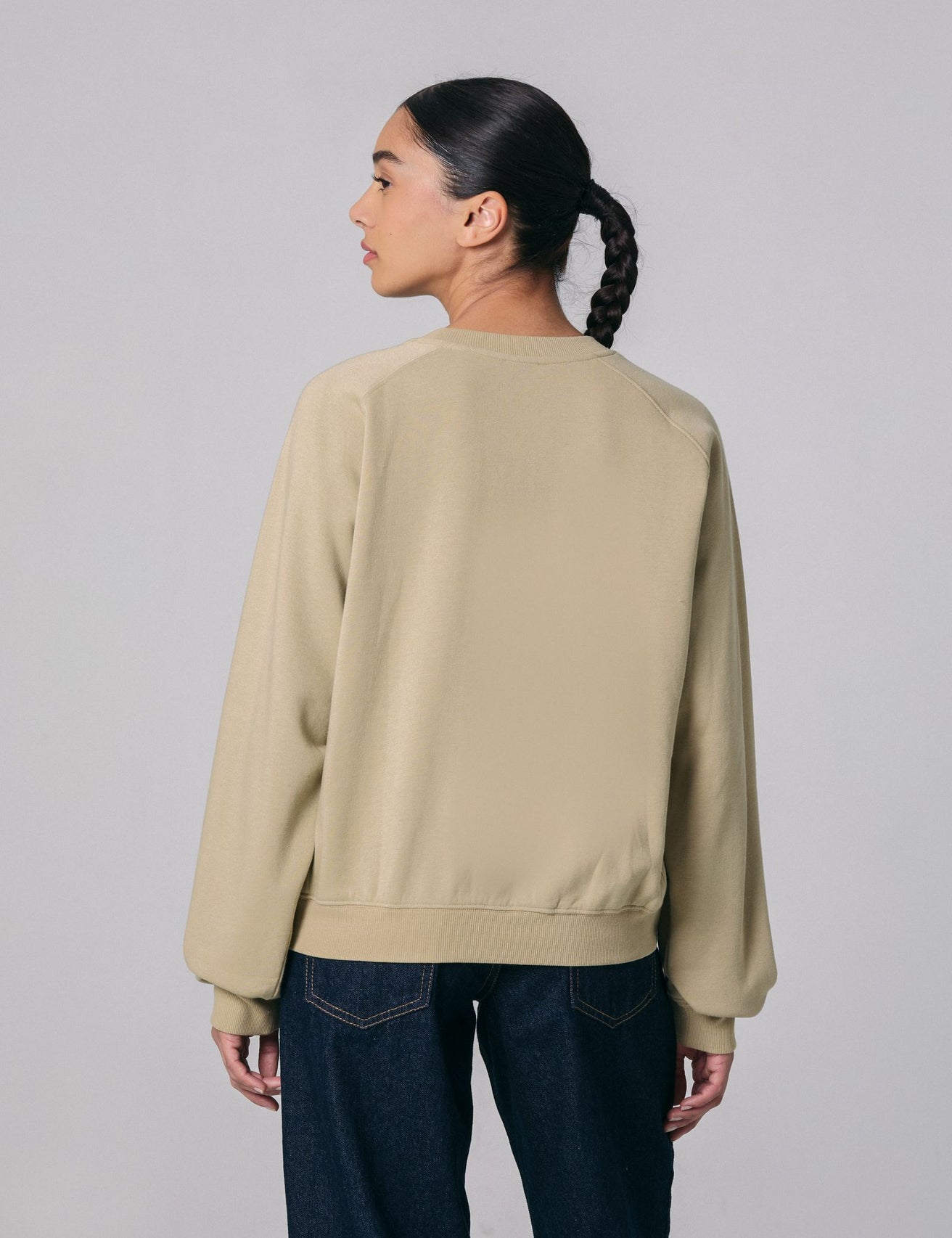 Sweat oversize beige kaki - Image 2