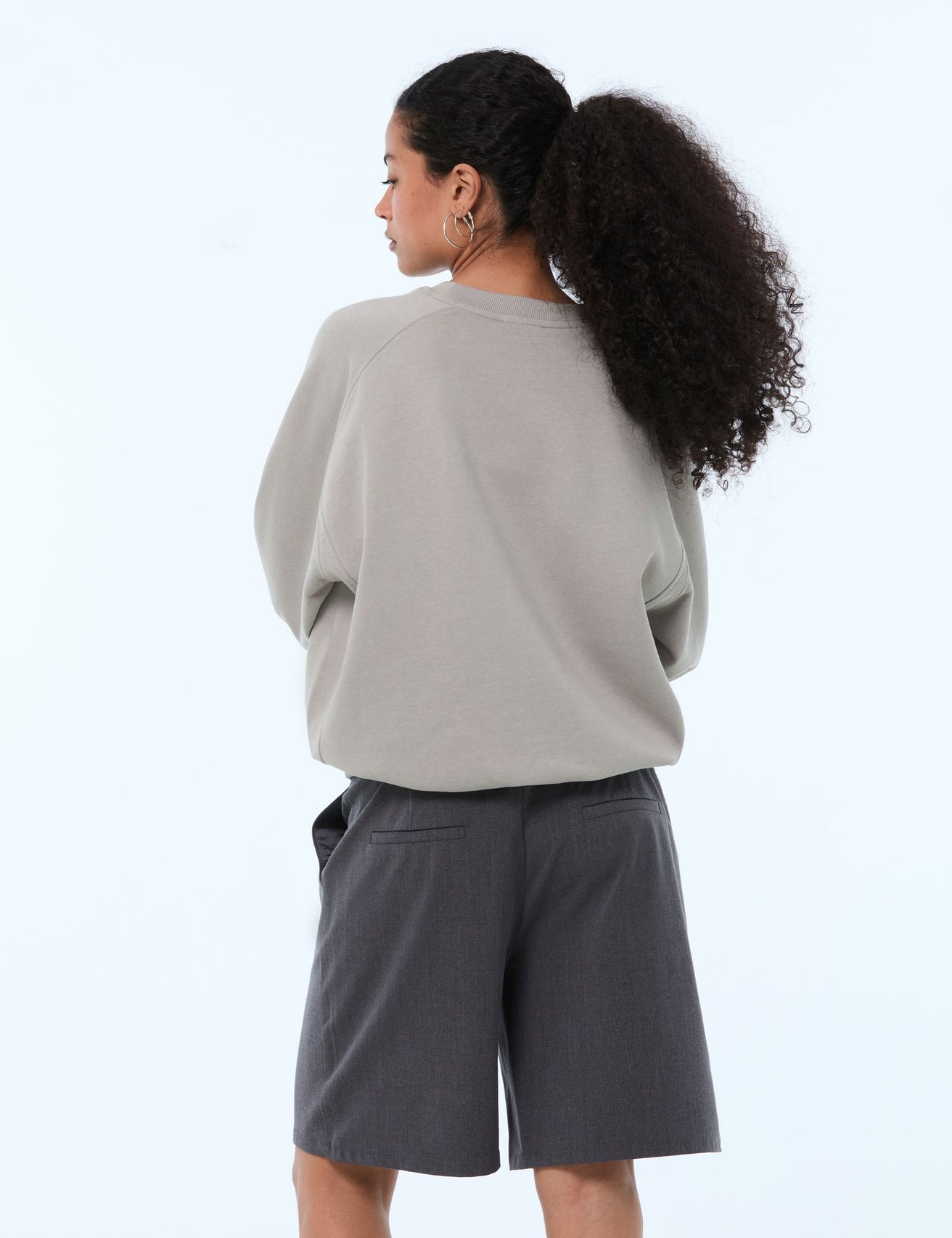 Sweat oversize gris clair - Image 2