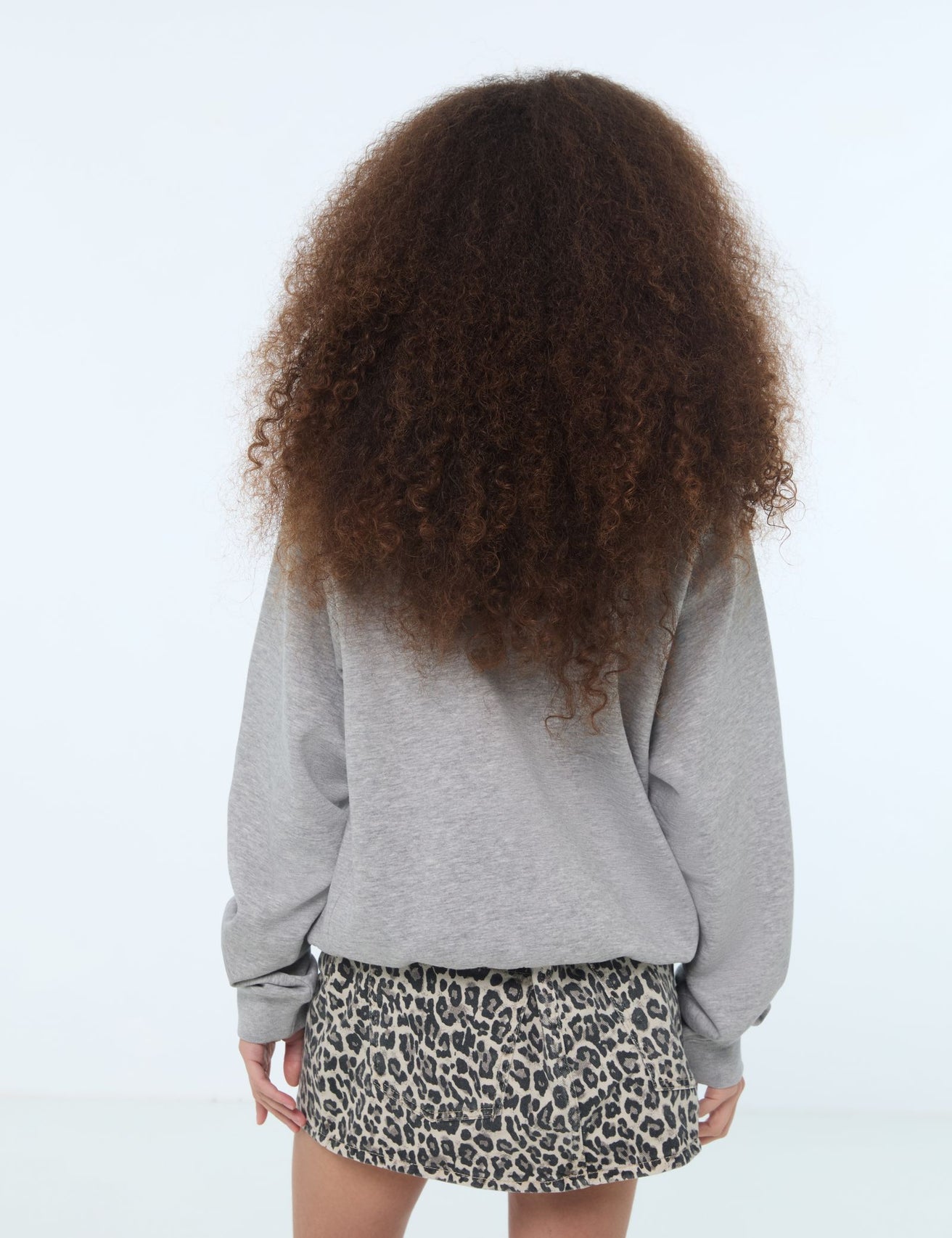 Sweat oversize gris chine - Image 2