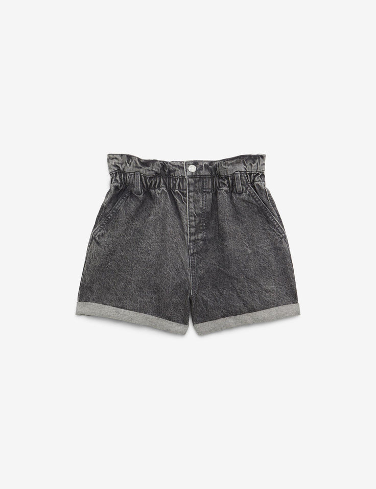 Short en jean slouchy gris