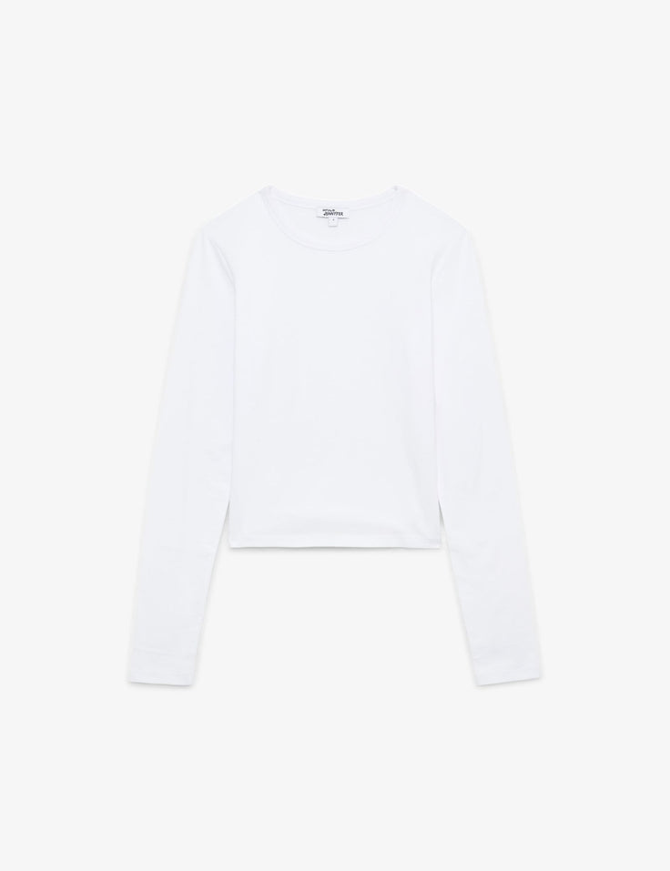 T-shirt court blanc