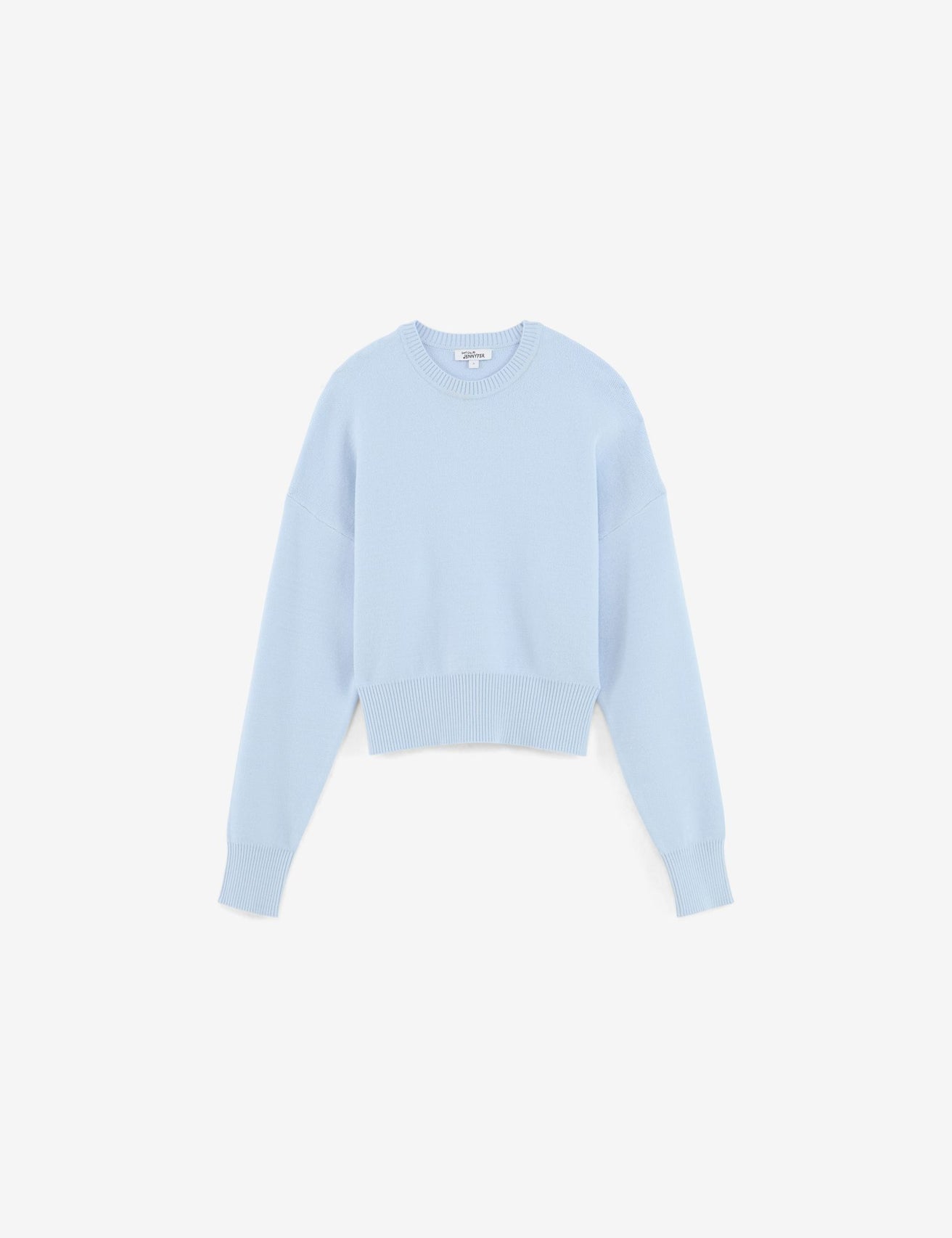 Pull oversize court bleu gris - Image 1