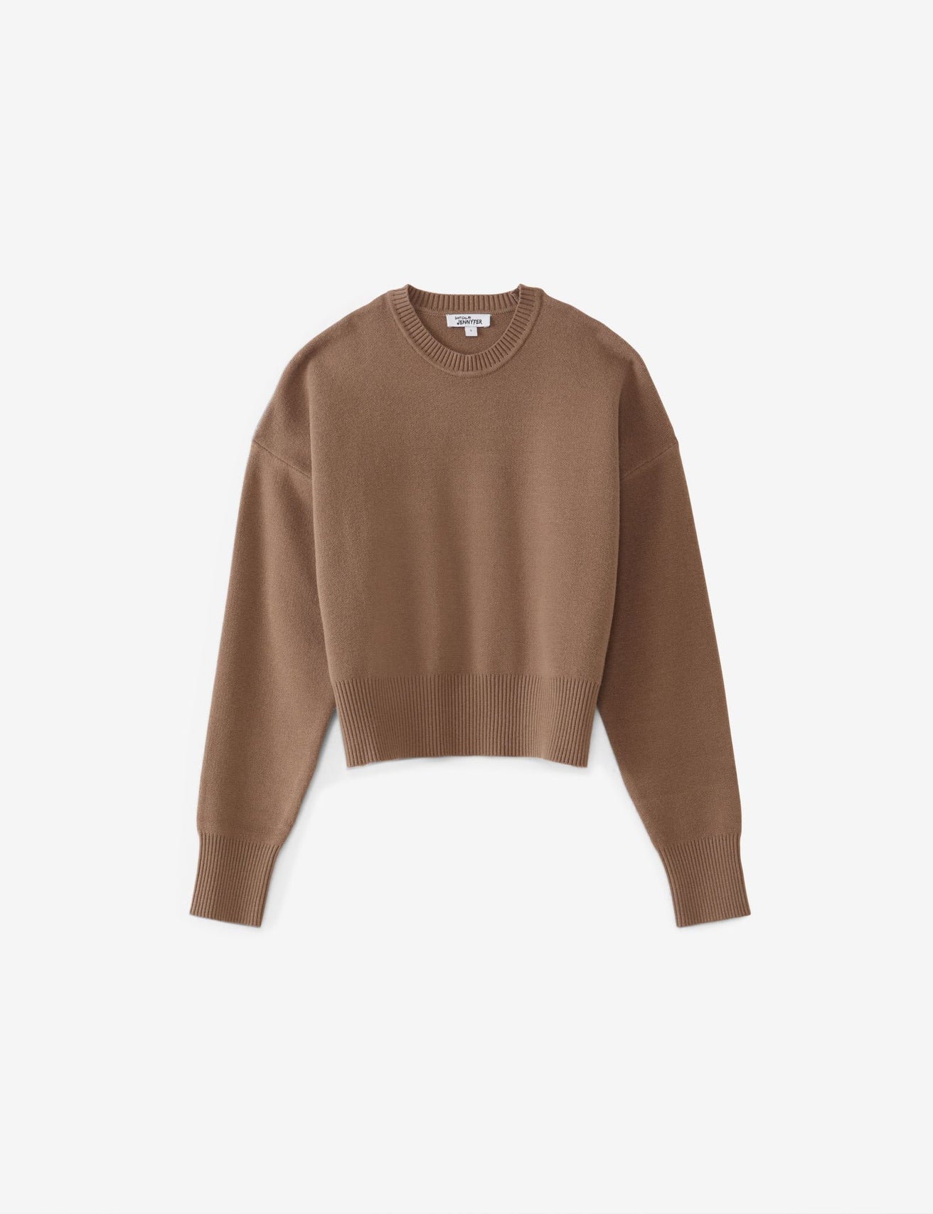 Pull oversize court marron clair - Image 4