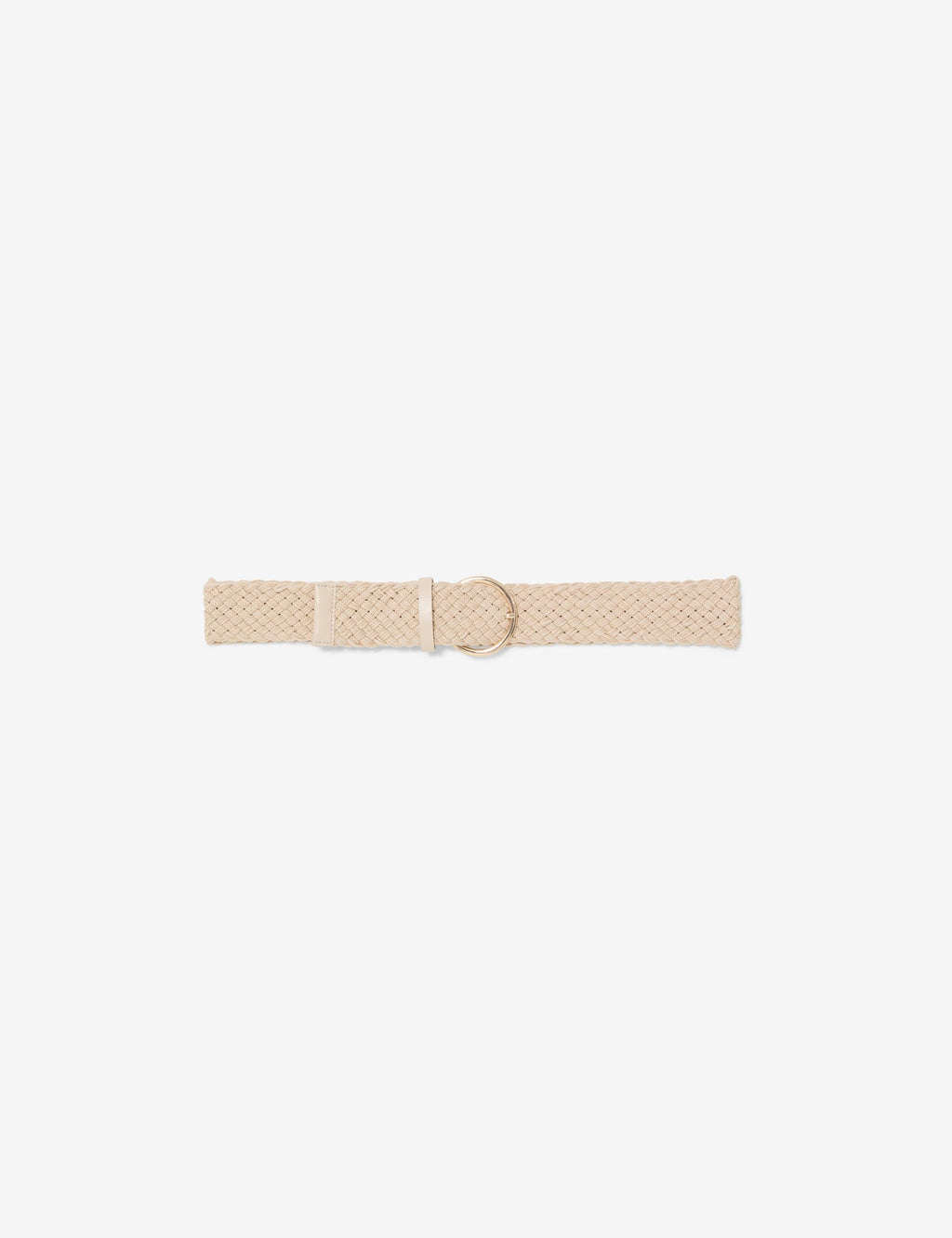 Ceinture en corde tressée beige