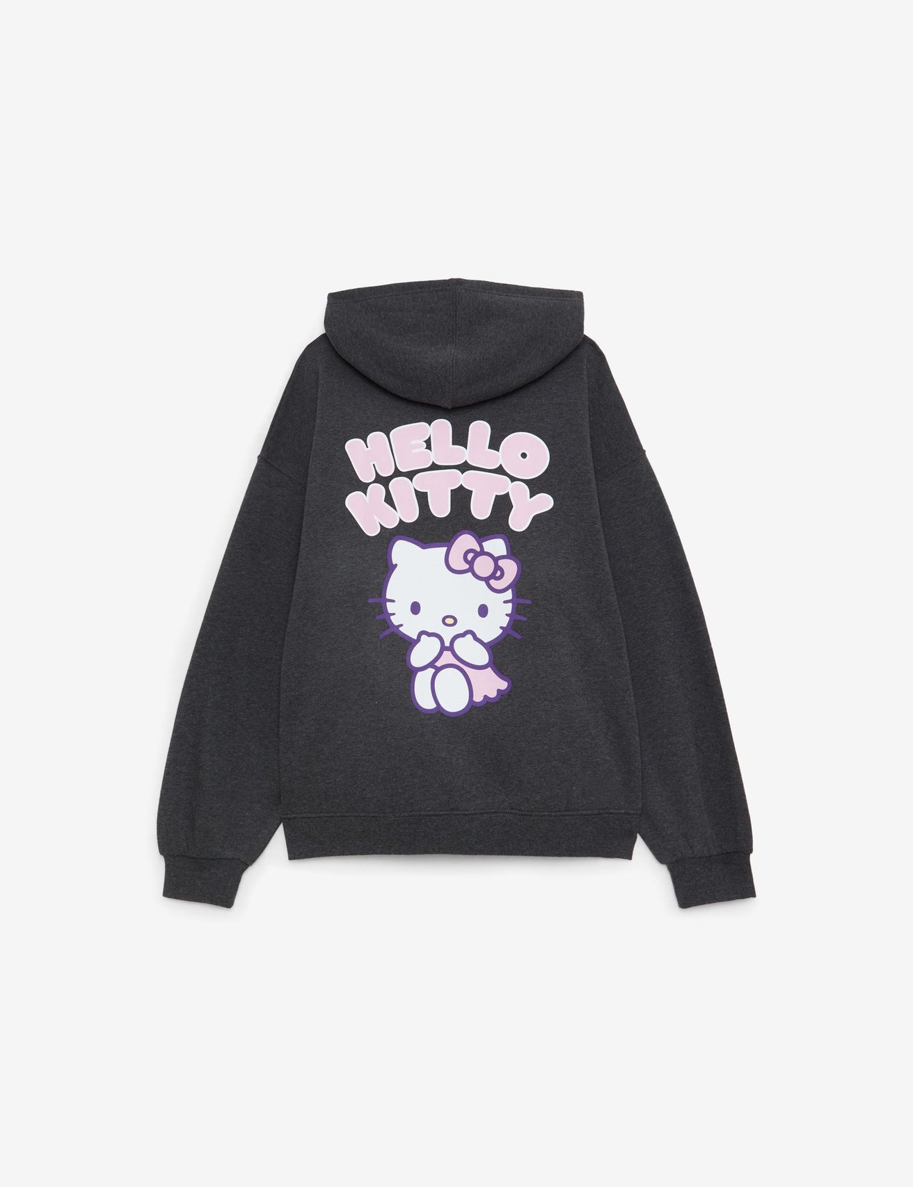 Sweat zippé imprimé hello kitty x jennyfer gris anthracite chiné - Image 2