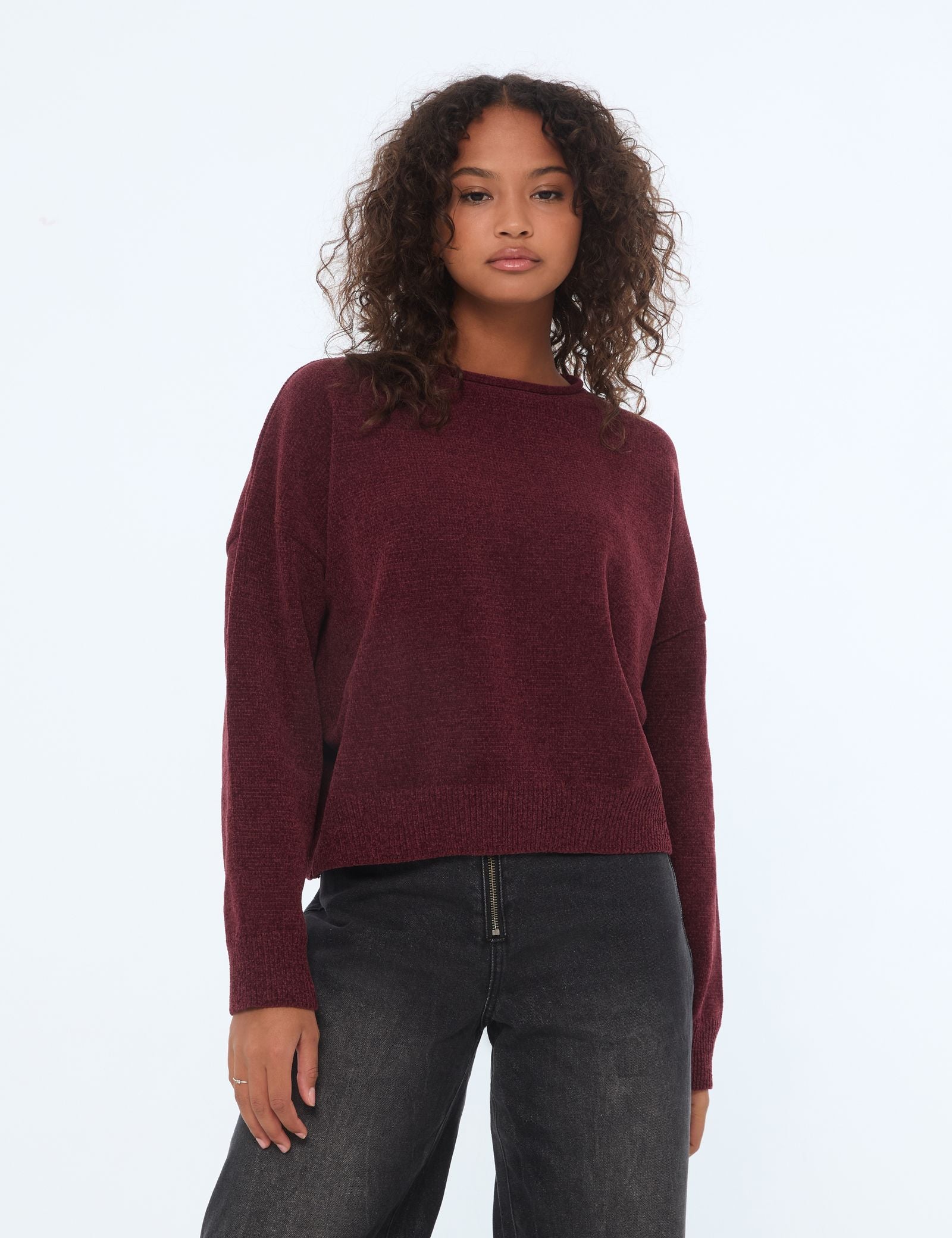 Pull doux prune