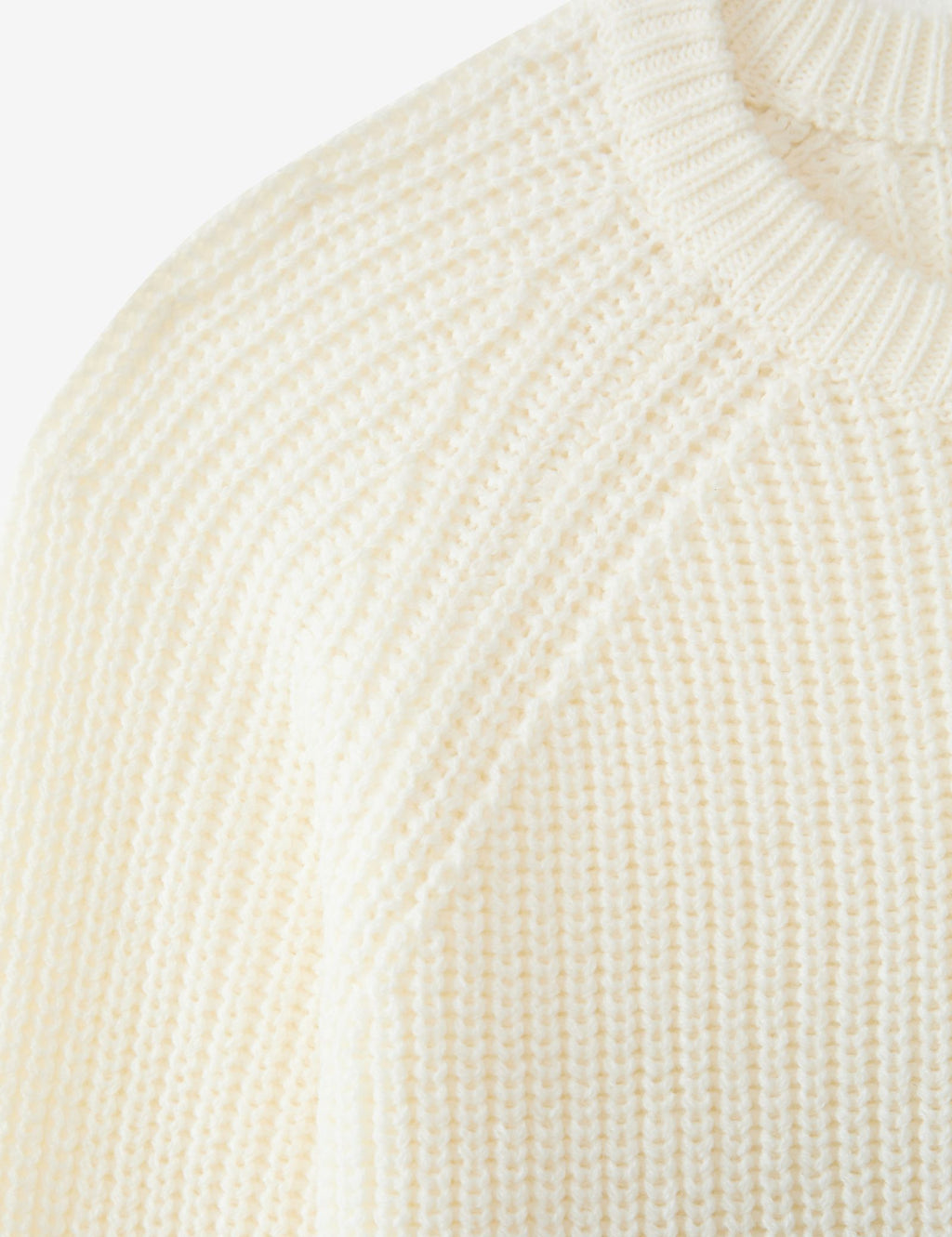 Pull en maille tressée blanc