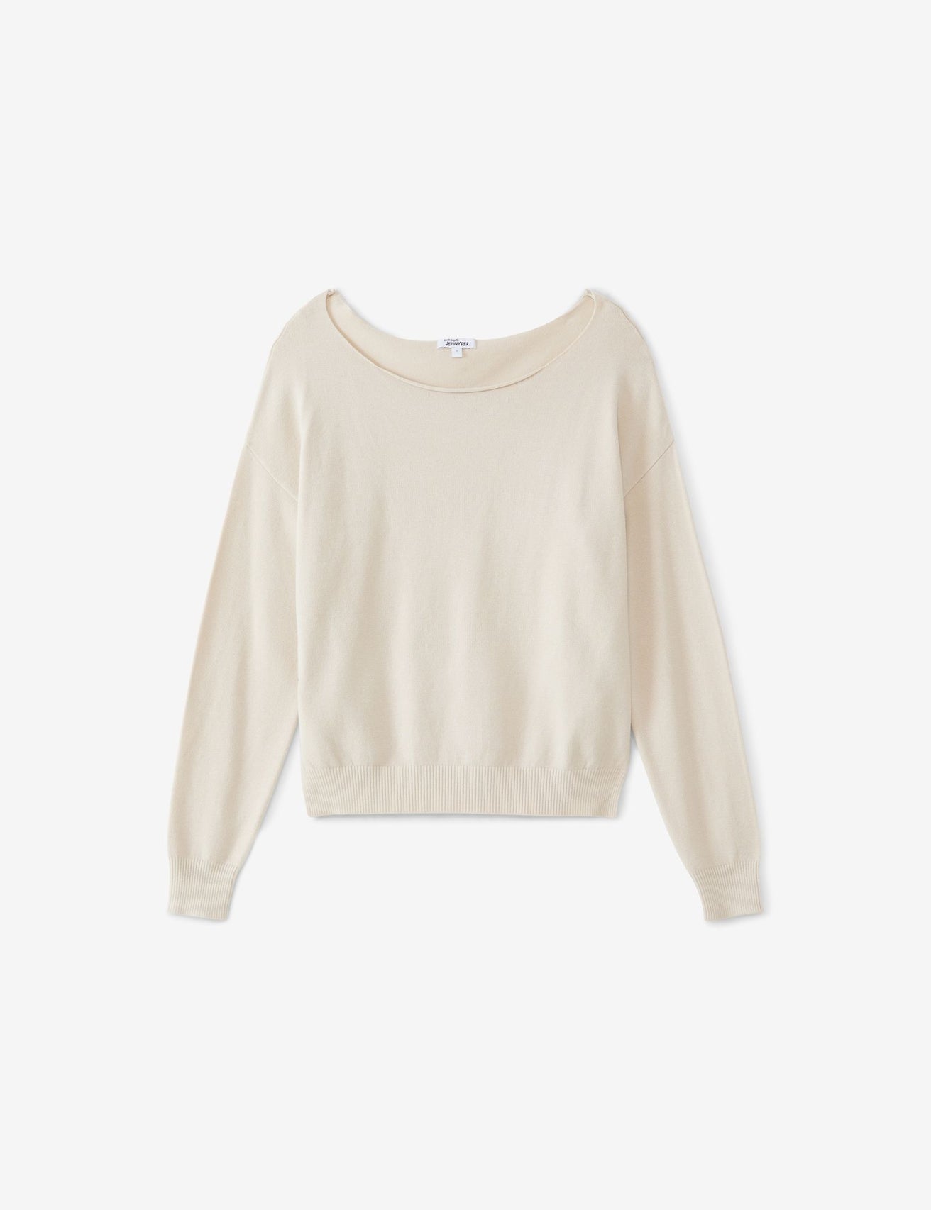 Pull en maille fine beige - Image 4