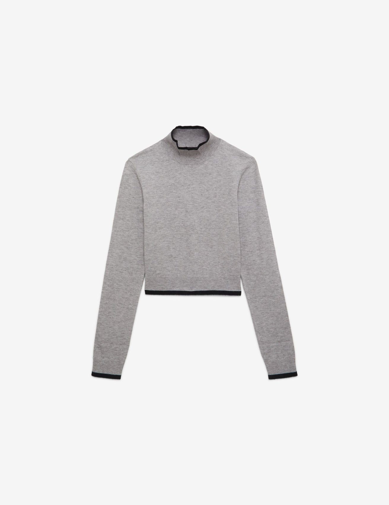 Pull gris court - Image 1