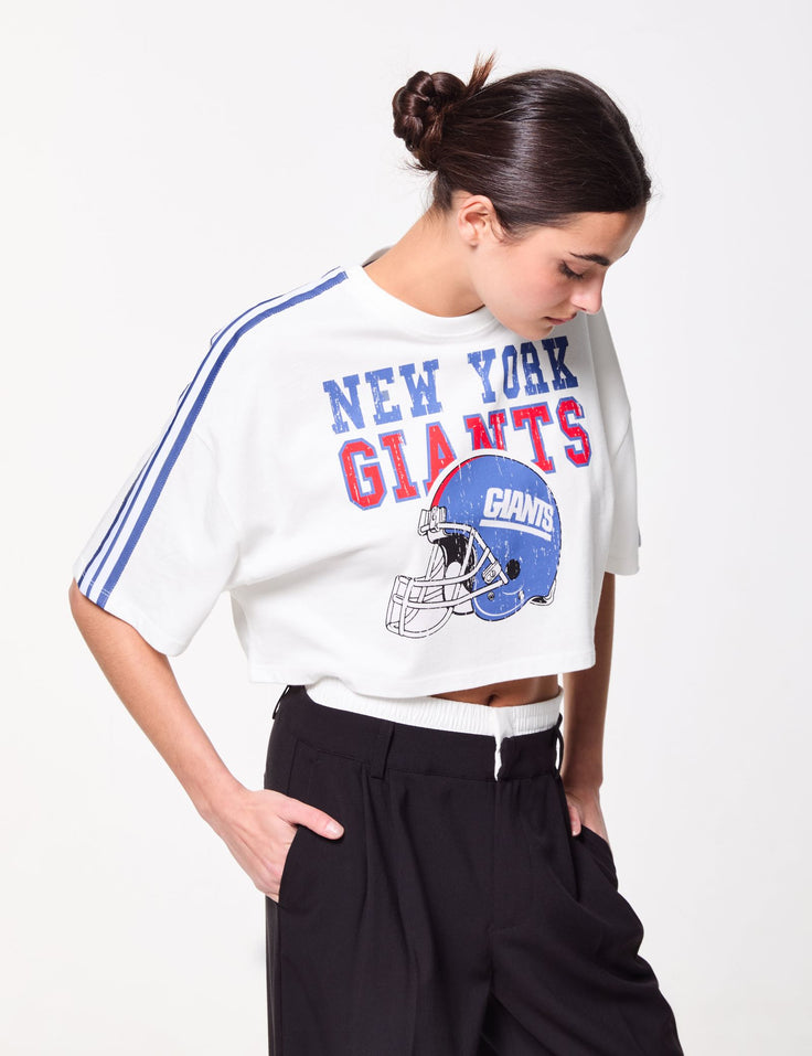 T-shirt court oversize imprimé NFL x jennyfer ecru