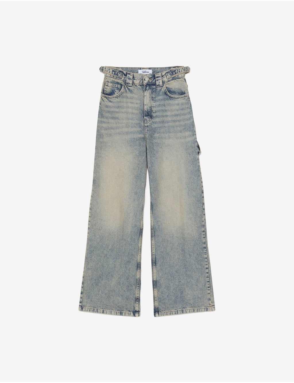 Jean skater taille haute bleu